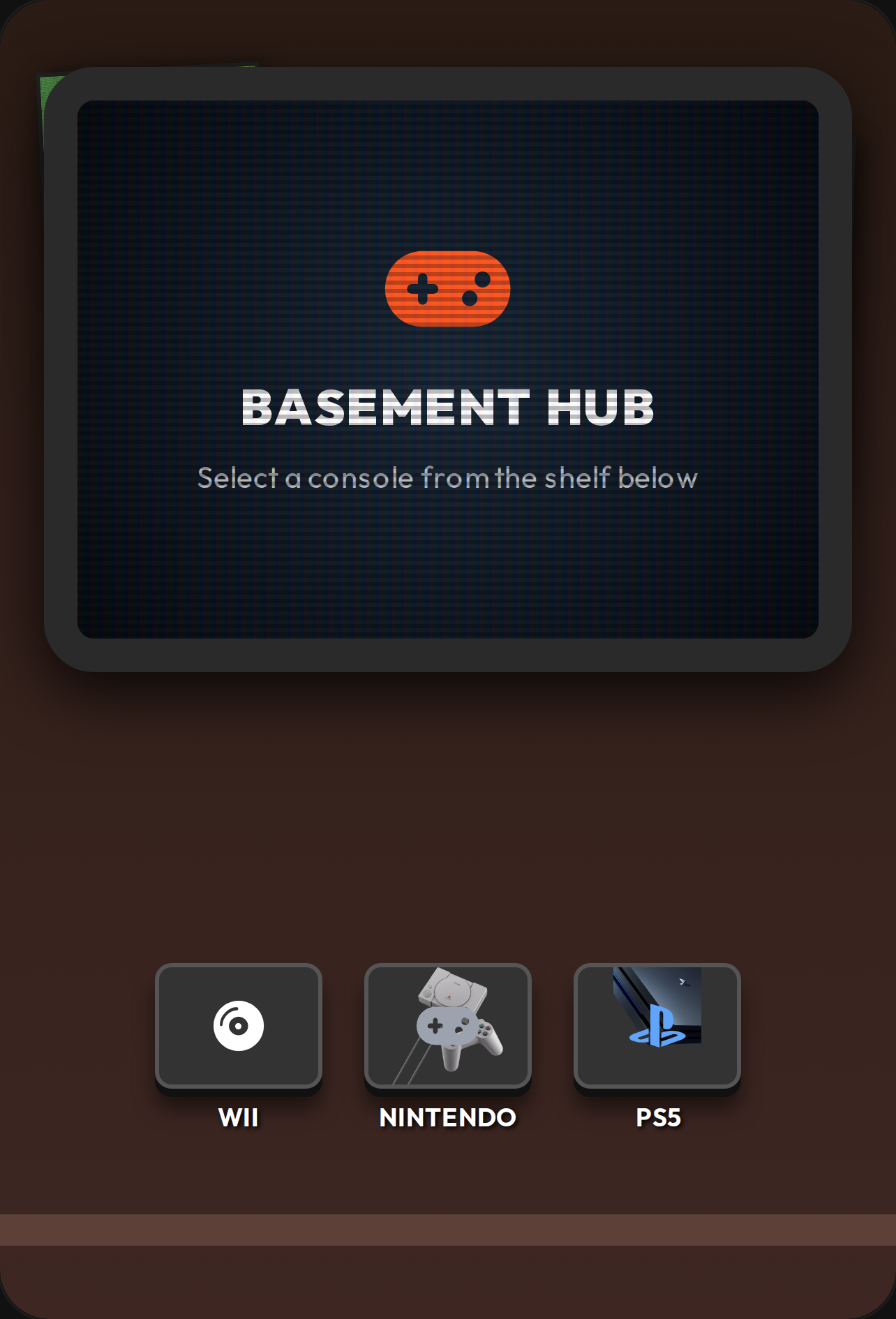 Retro Basement Console Hub cover