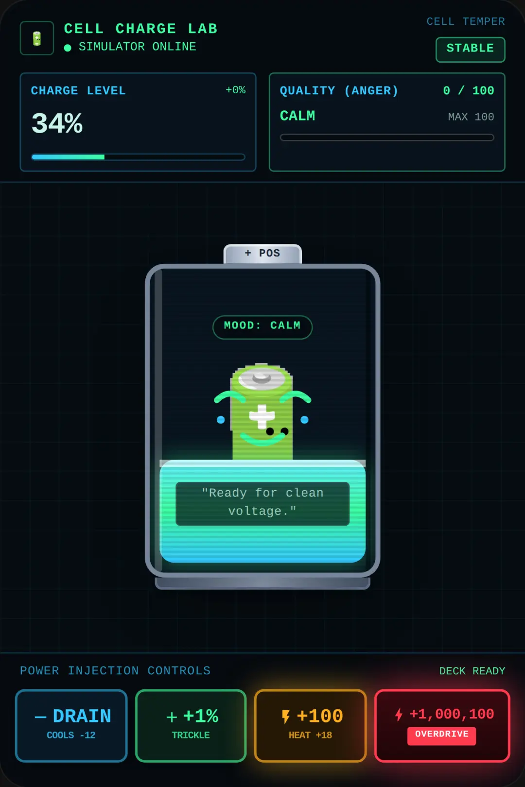 Battery Simulator - Cell Charge Lab cover
