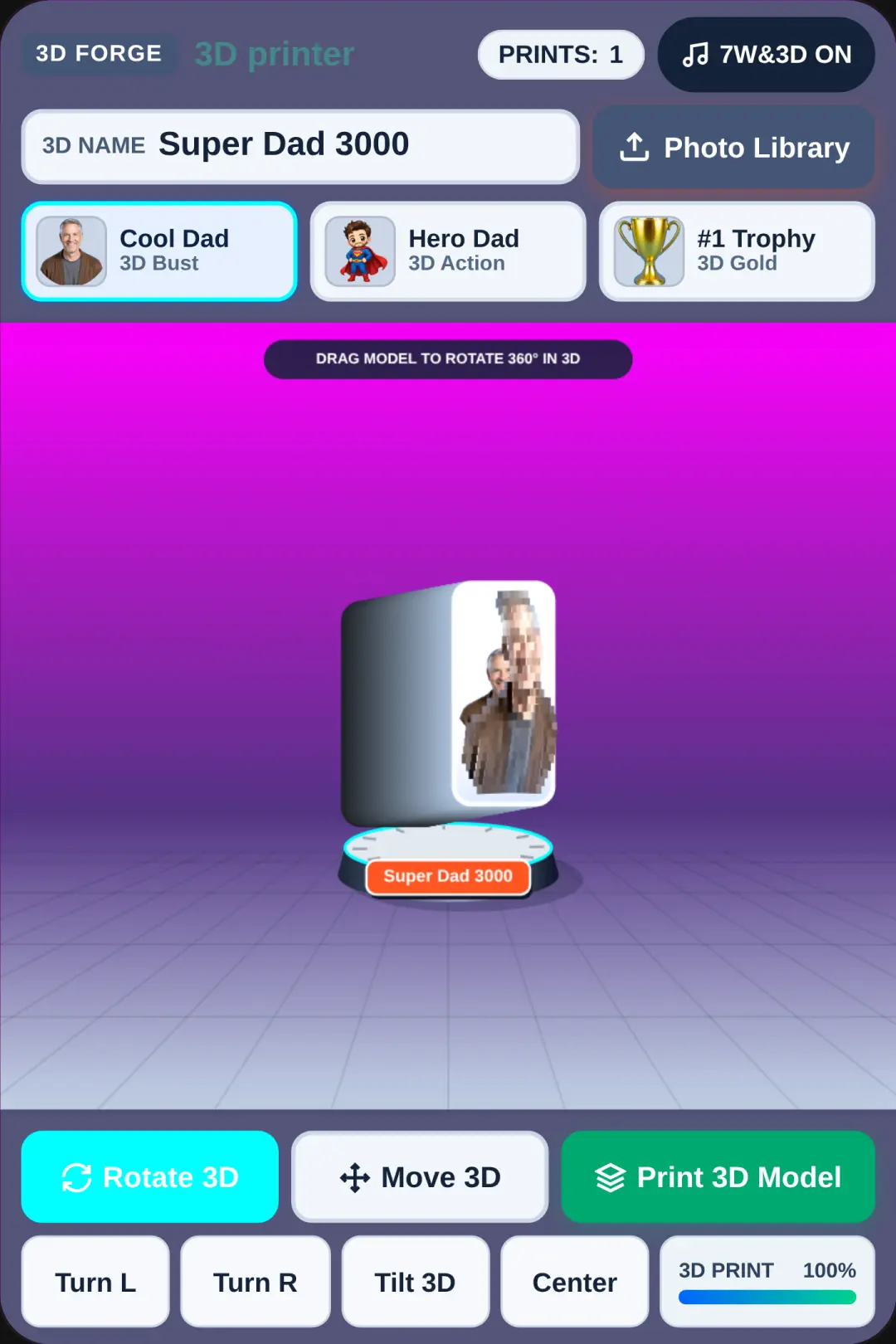 3D Photo Forge & Model Printer cover