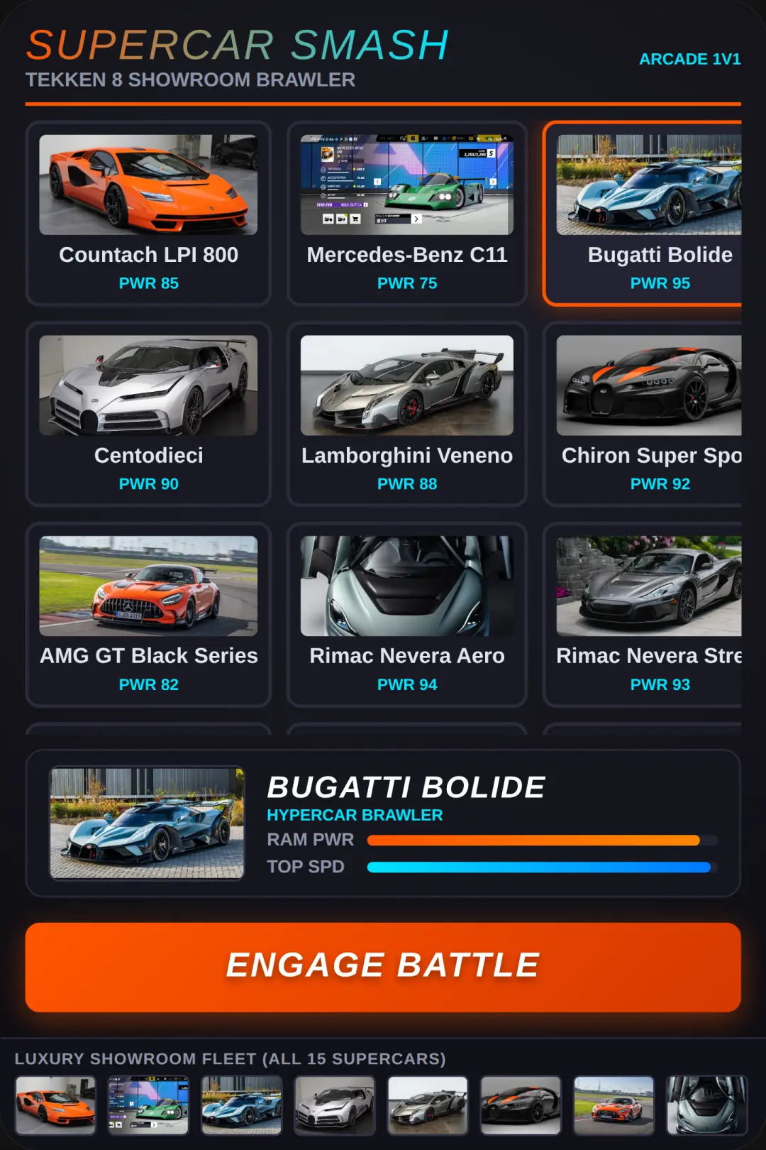 Supercar Smash — Tekken 8 Hypercars cover