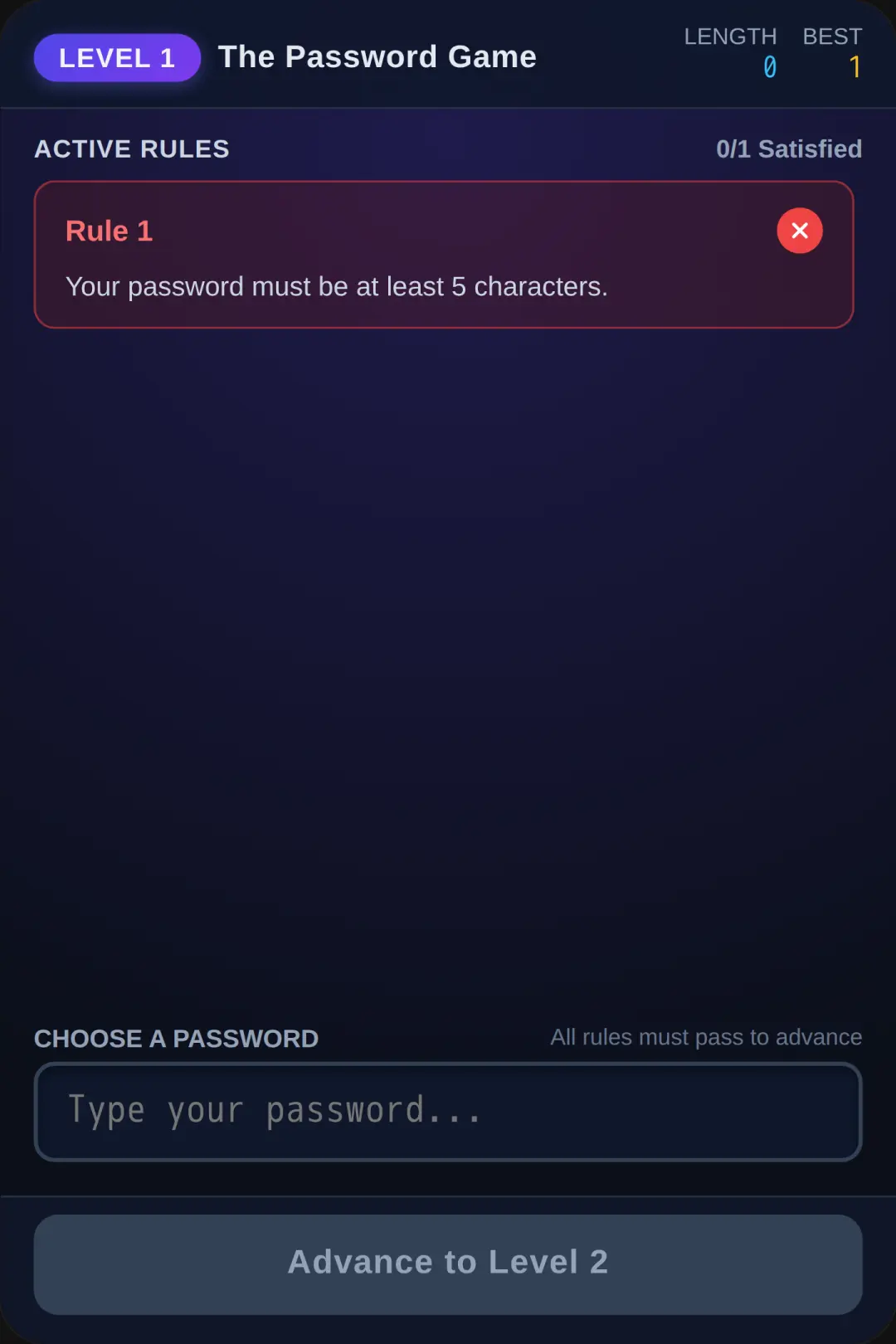 The Password Game cover
