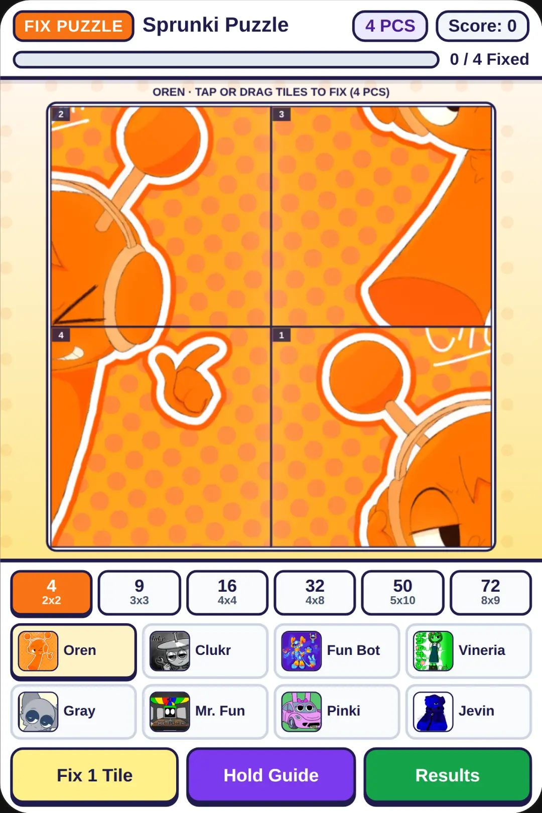 Sprunki Fix Puzzle cover