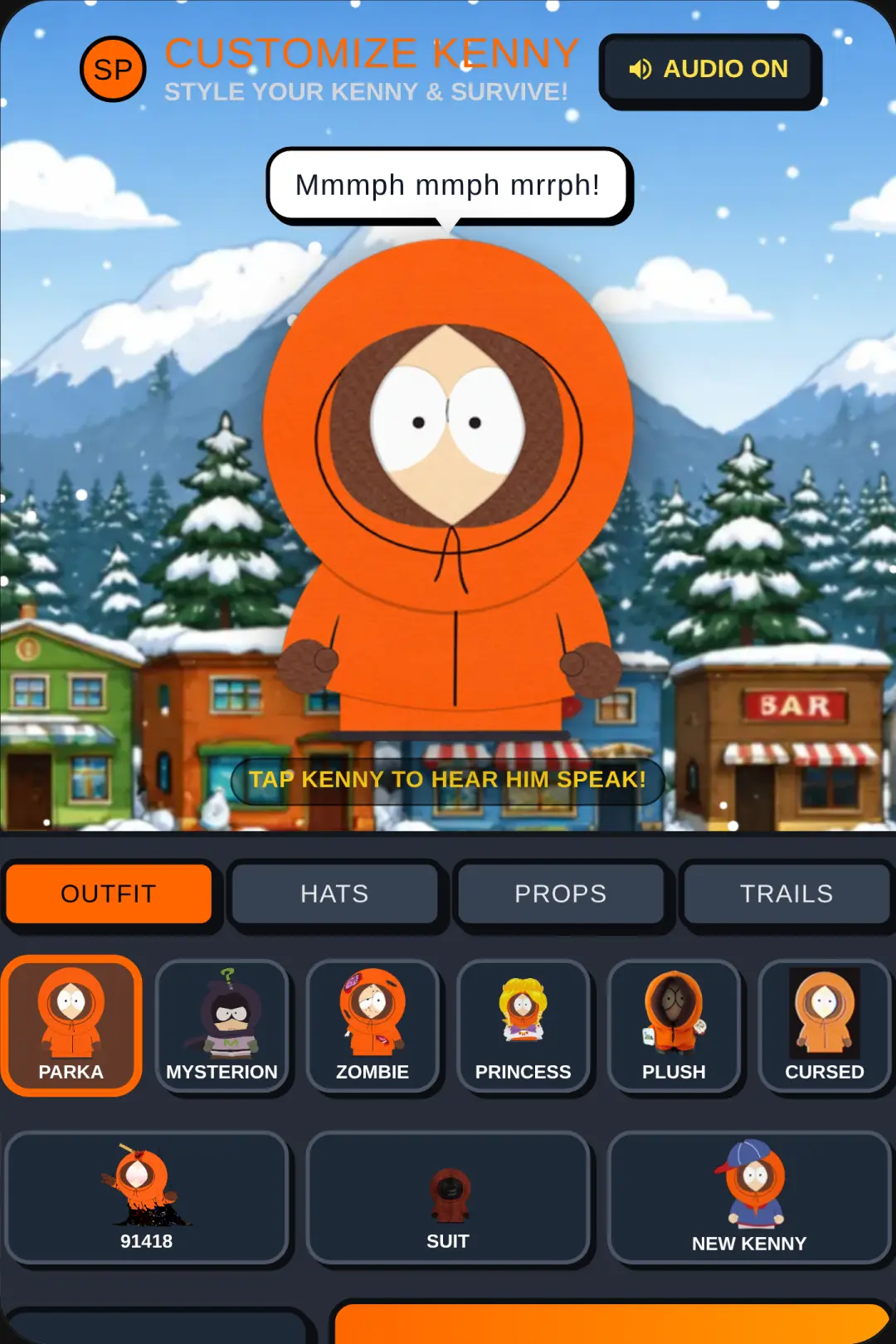 Customizing Kenny - South Park Dress Up & Survival cover