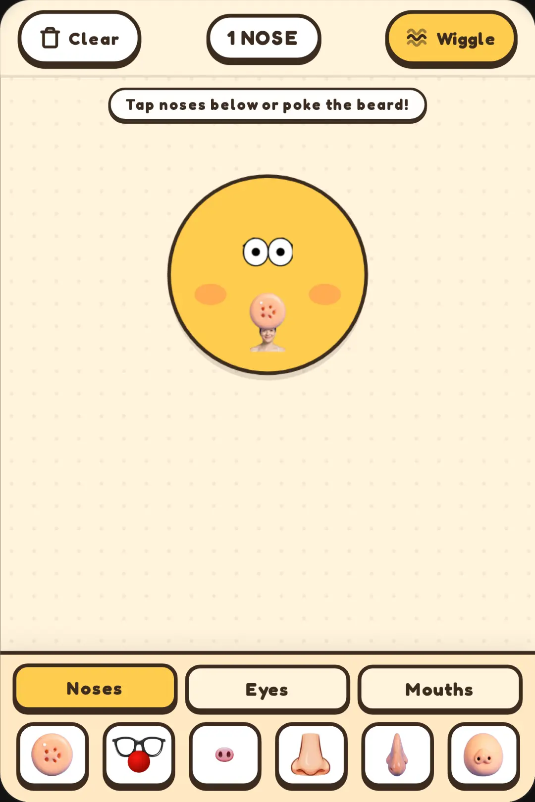 Emoji Nose Beard cover