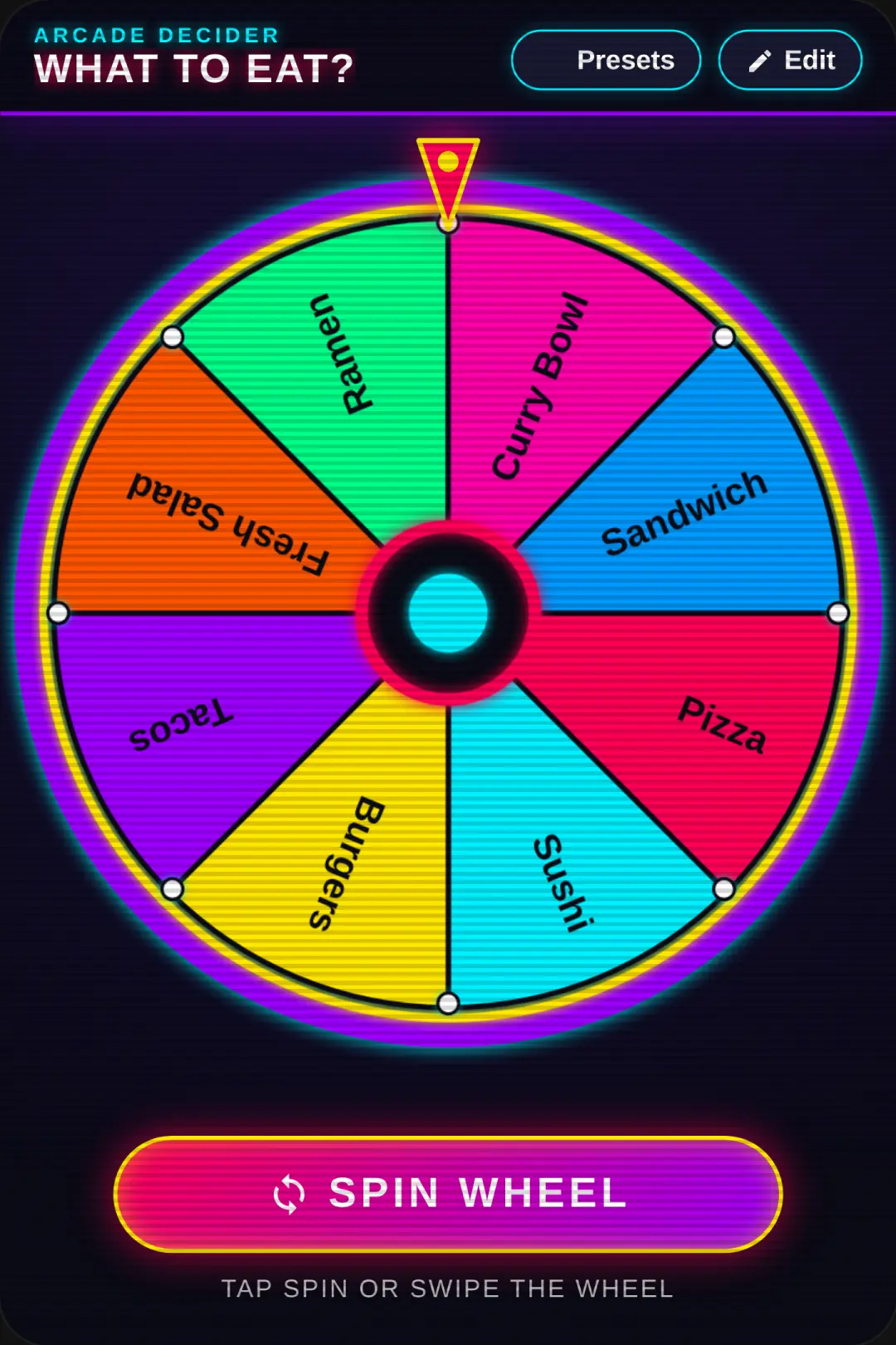 Arcade Decision Wheel cover
