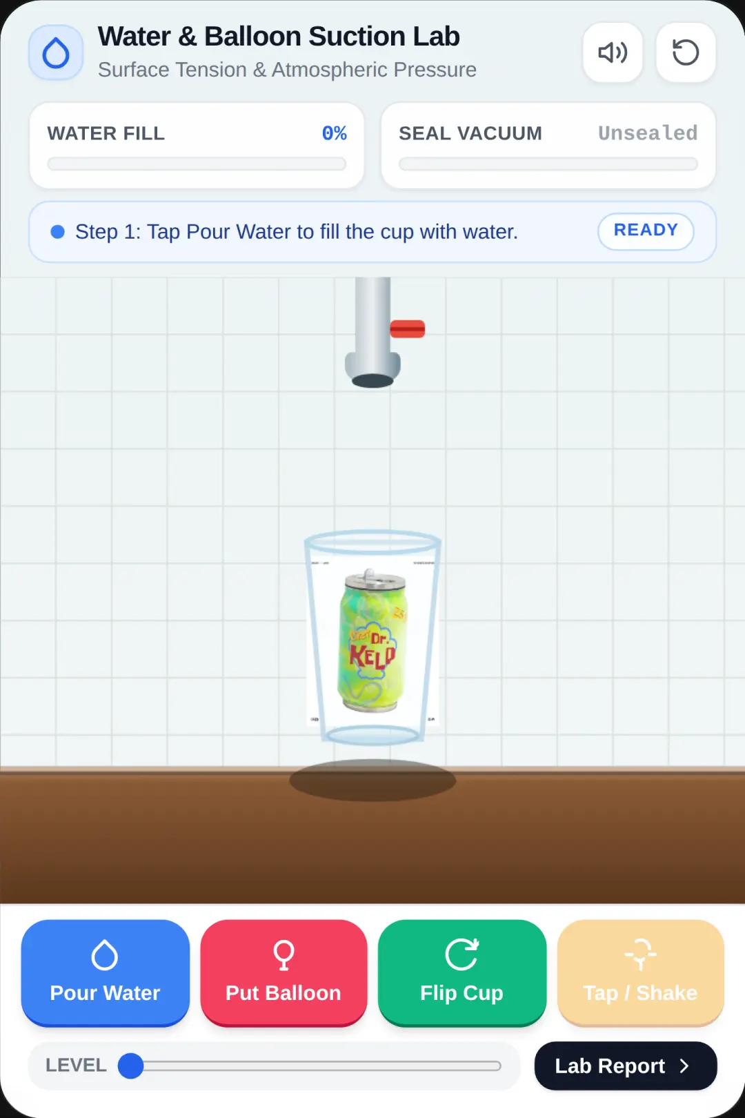 Water & Balloon Suction Lab cover