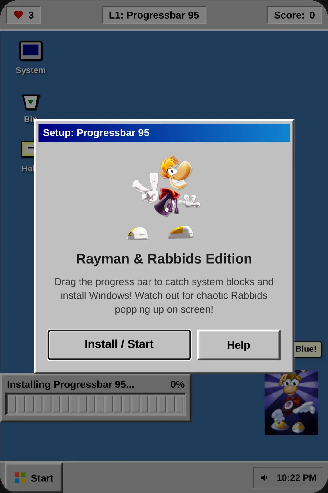 Progressbar 95 - Rayman & Rabbids Edition cover