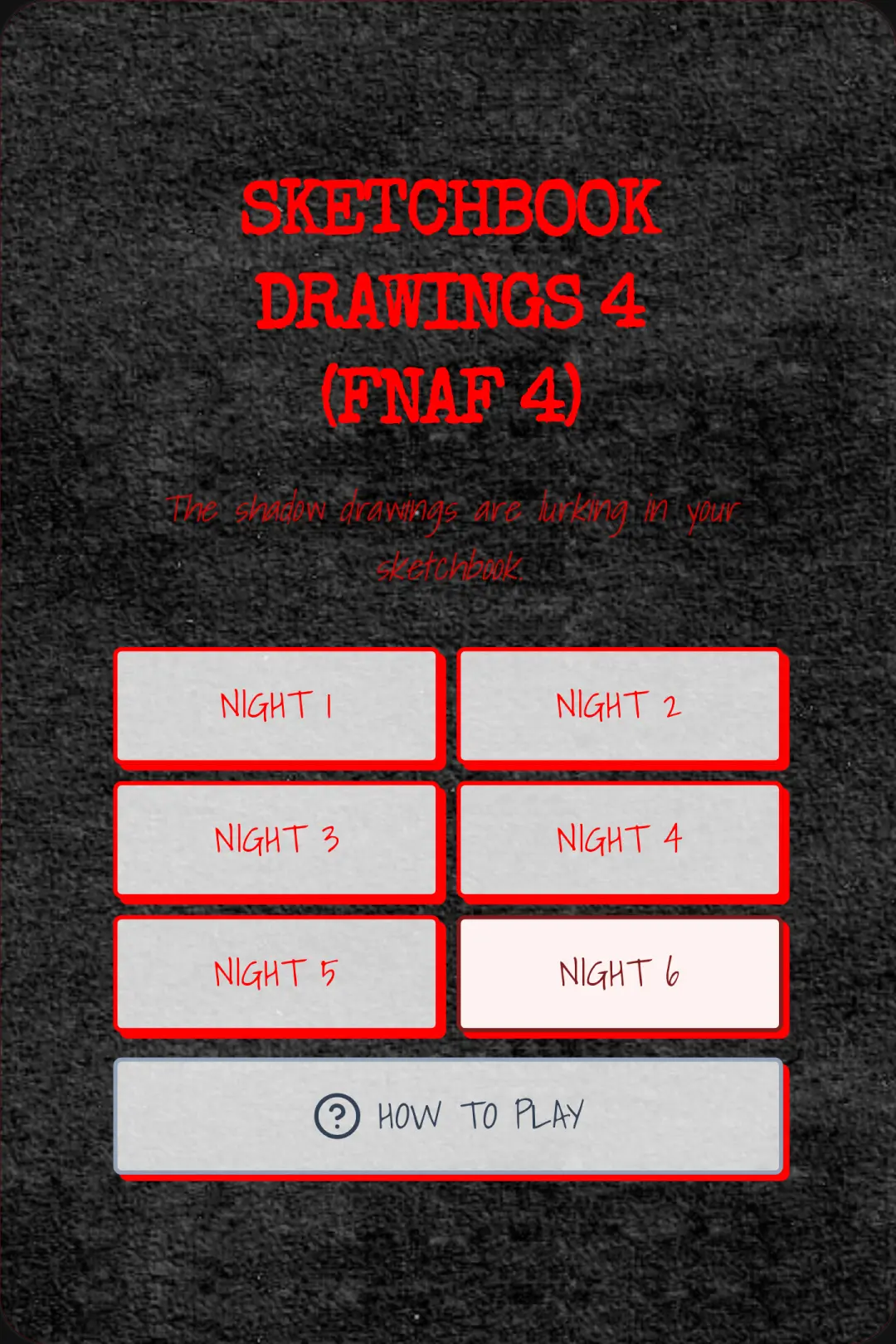 Sketchbook Drawings 4 (Fnaf 4) cover