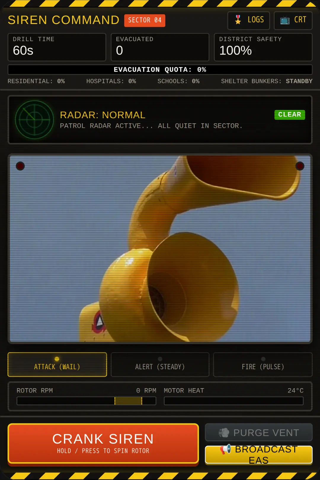 CIVIL DEFENSE SIREN COMMAND