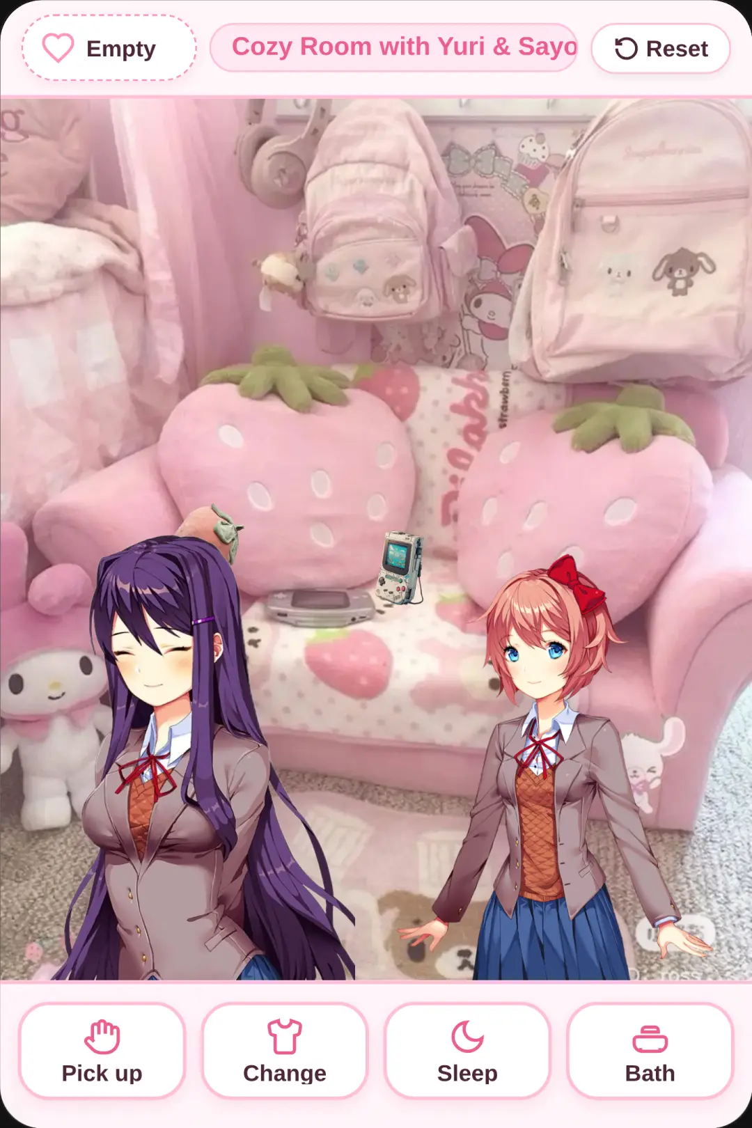 Cozy Room with Yuri & Sayori cover