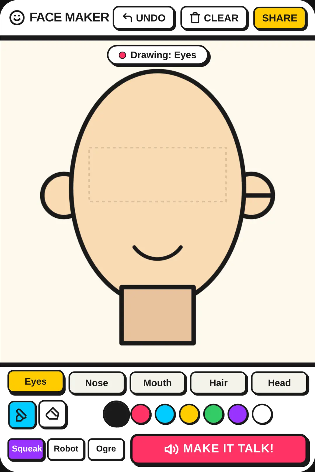 Make Your Own Face cover