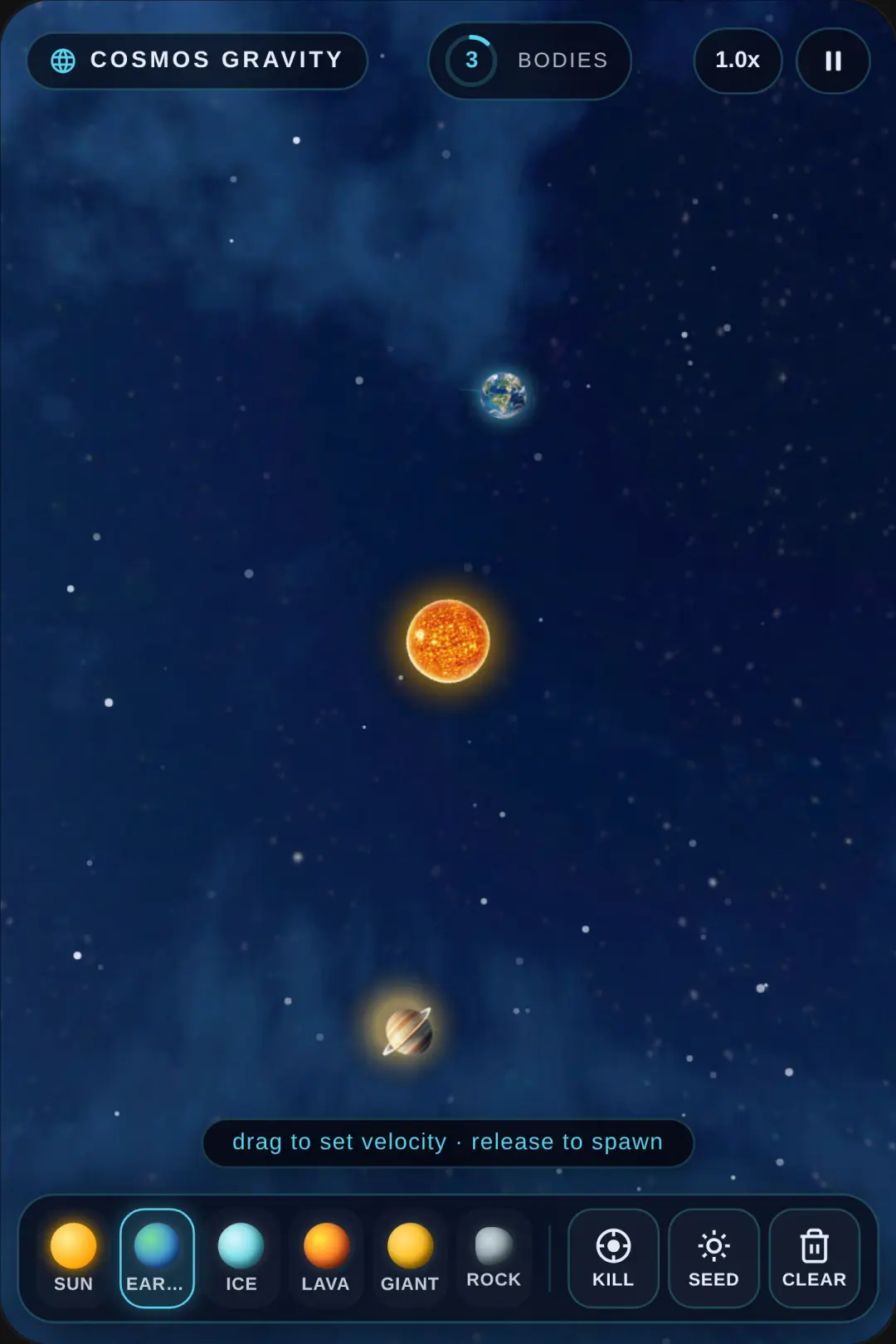 Cosmos Gravity — N-Body Sandbox cover
