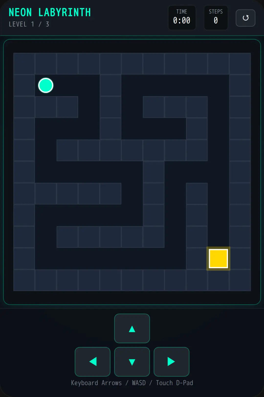 Neon Labyrinth - 2D Maze cover