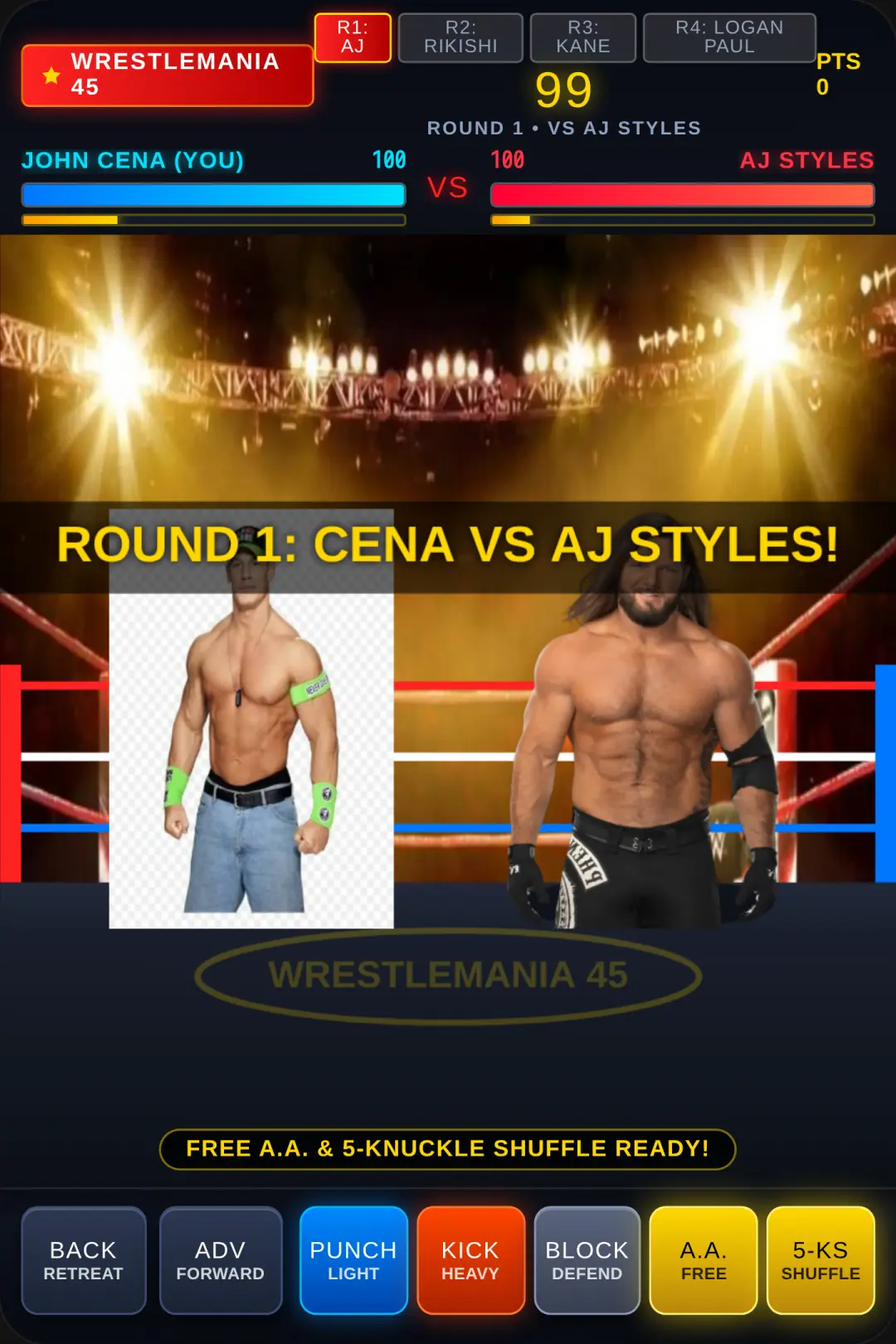 Wwe: 1cena vs aj2cena vs rikishi 3.cena vs kane last cena vs logan cover