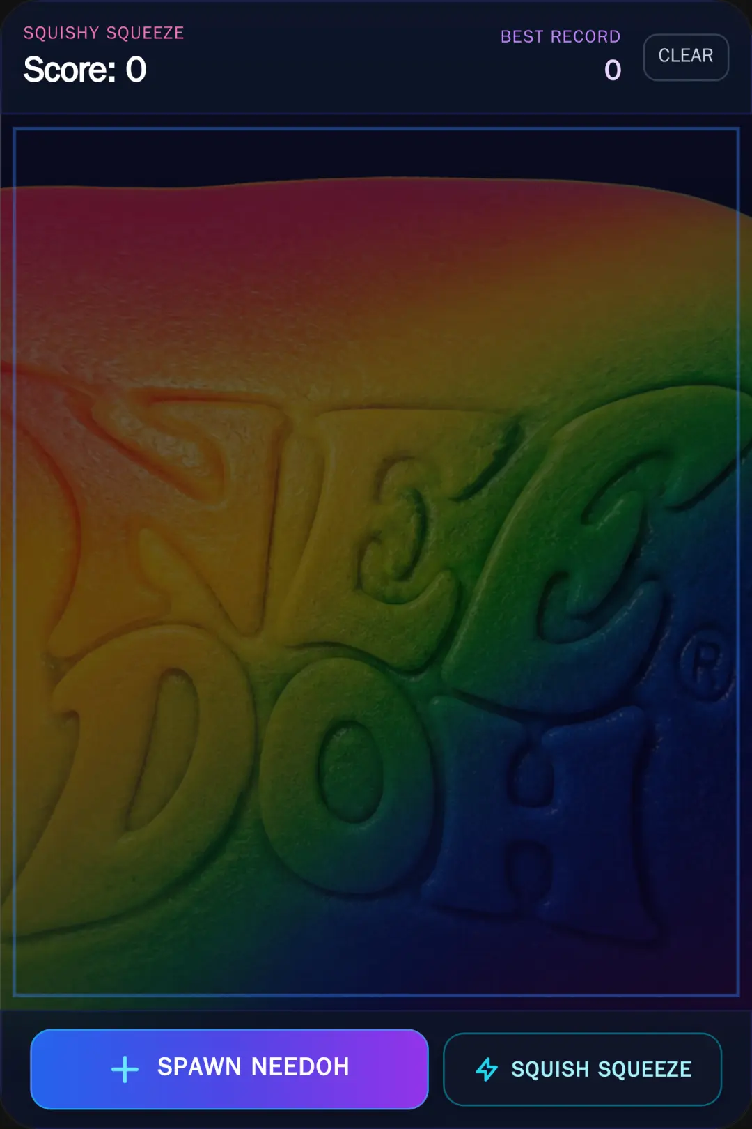 Squishy NeeDoh Merge - Red NeeDoh to Rainbow NeeDoh cover