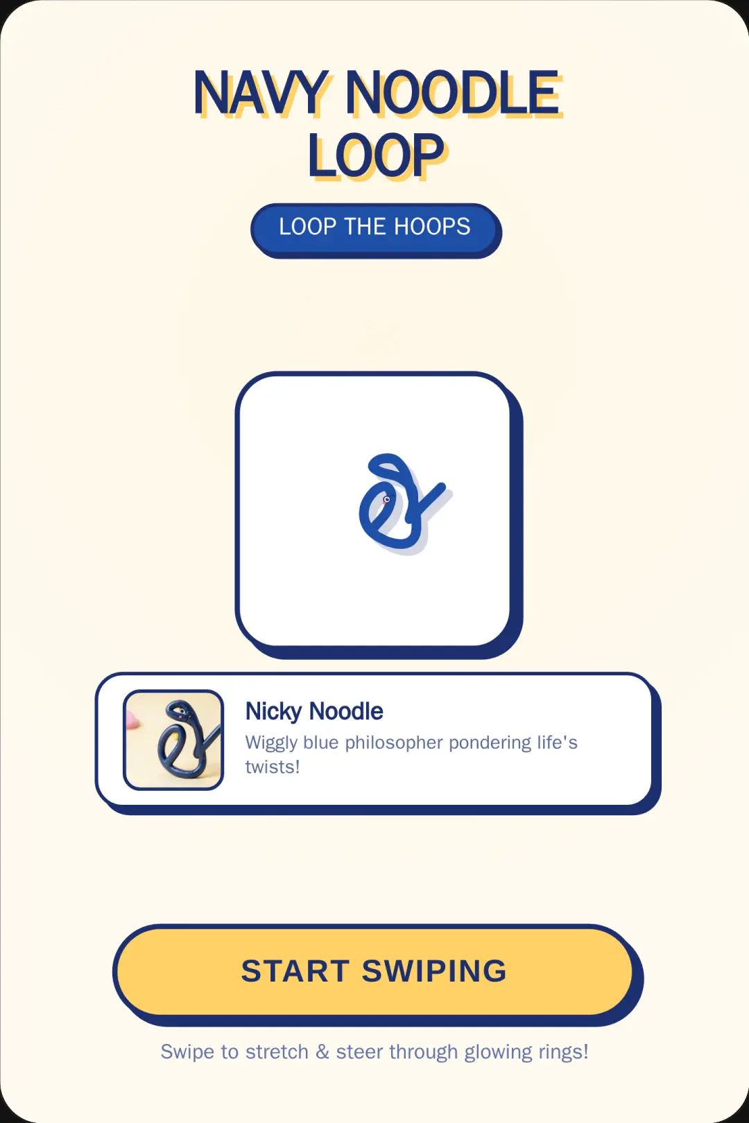 Navy Noodle Loop cover