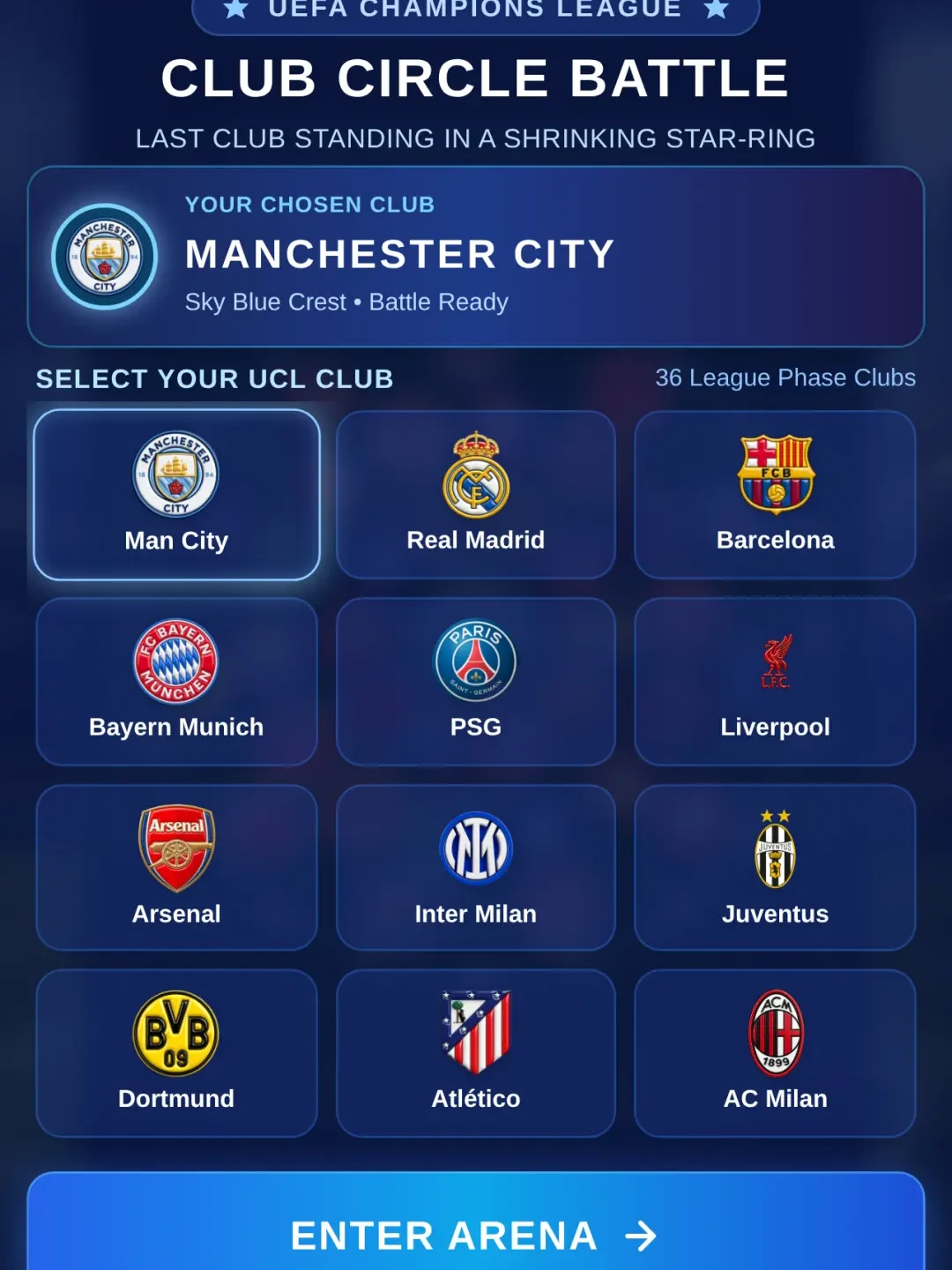 UCL Club Circle Battle cover