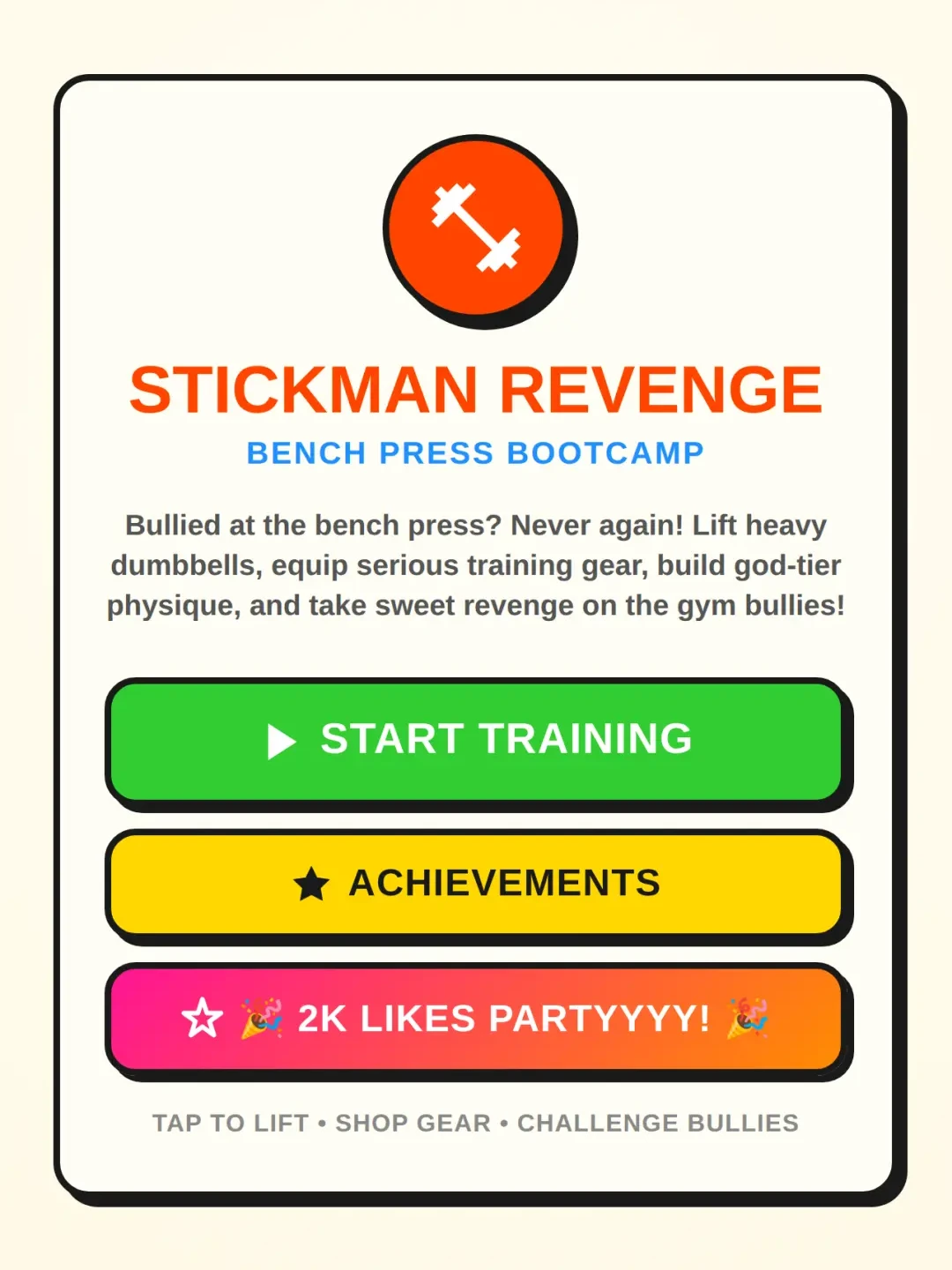 Stickman Revenge: Bench Press Bootcamp cover
