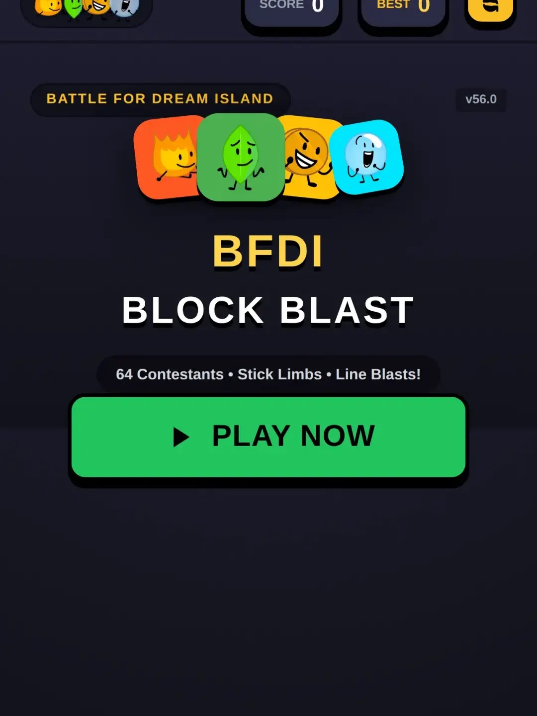 BFDI Block Blast cover