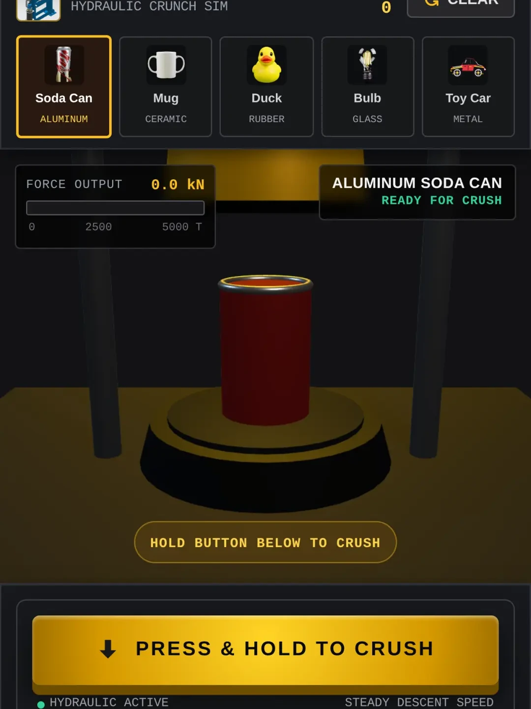 Industrial Hydraulic Press Simulator cover