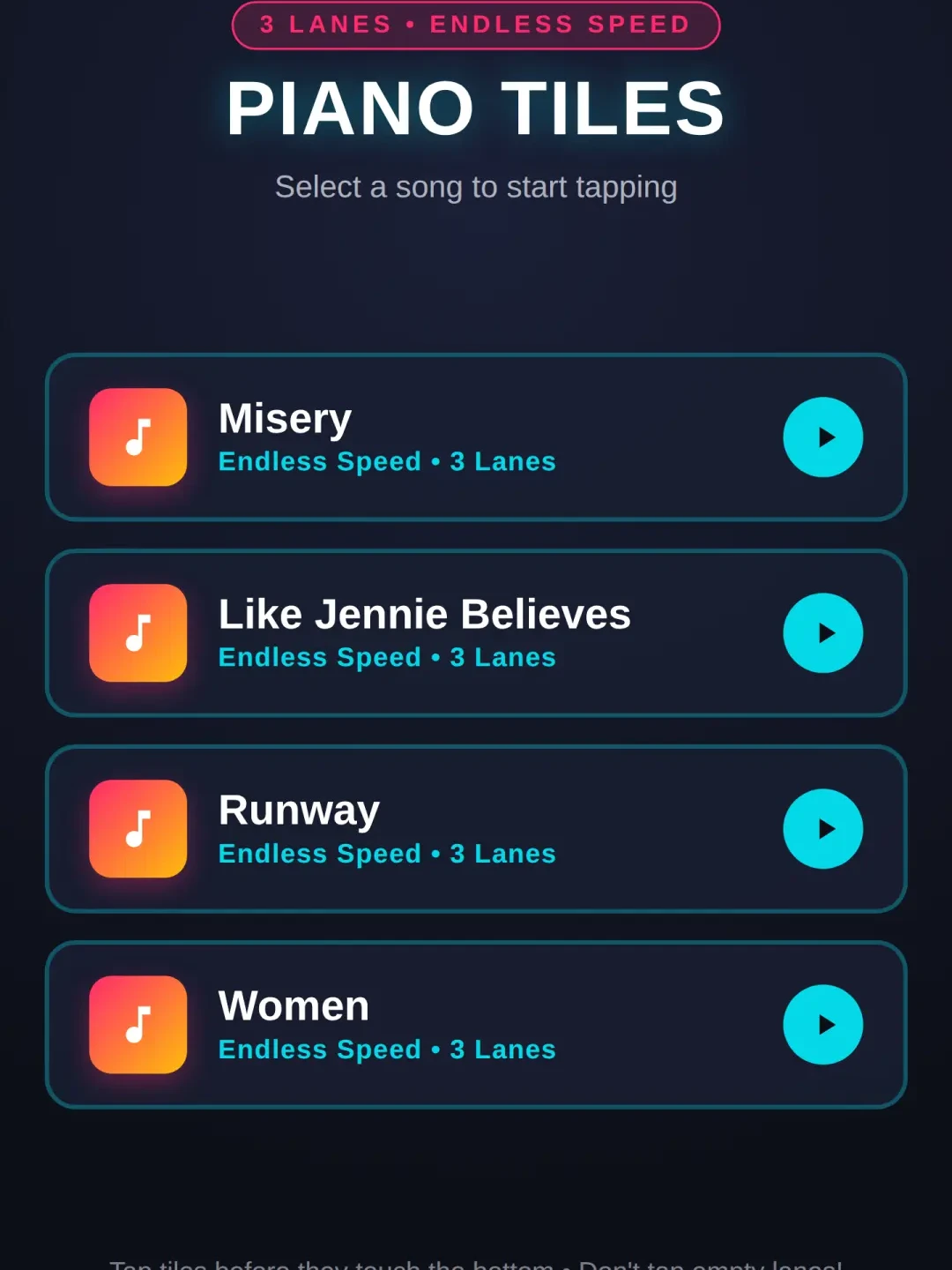 Piano Tiles - Endless Speed cover