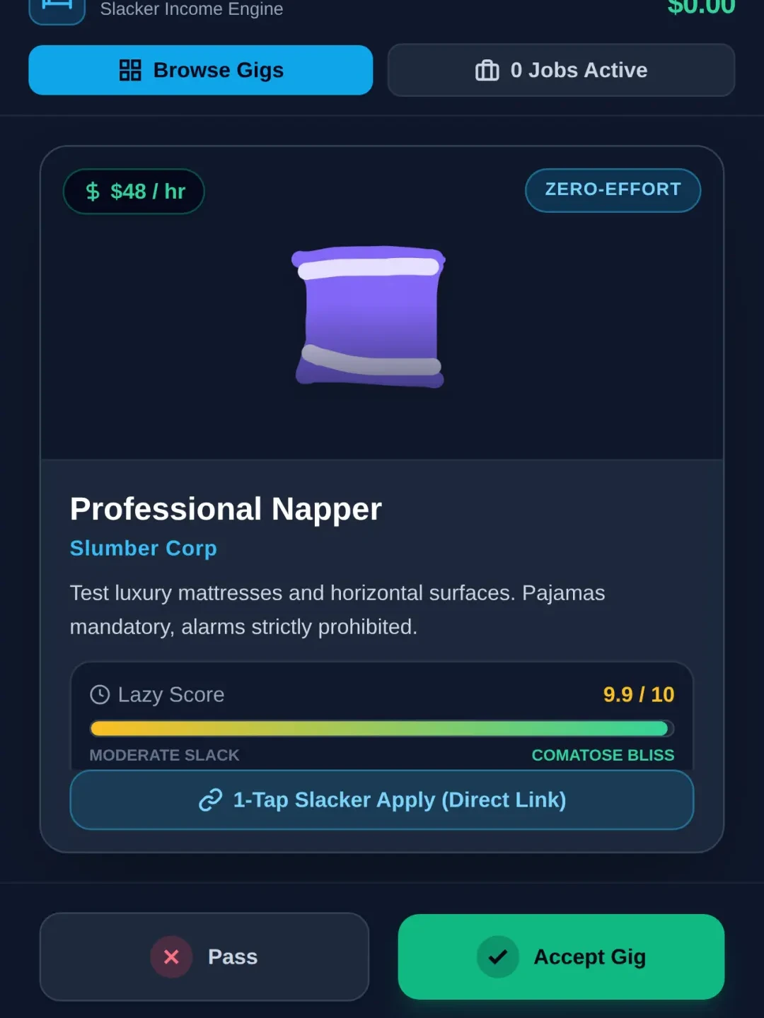 Lazy Career — Low Effort Job Finder cover