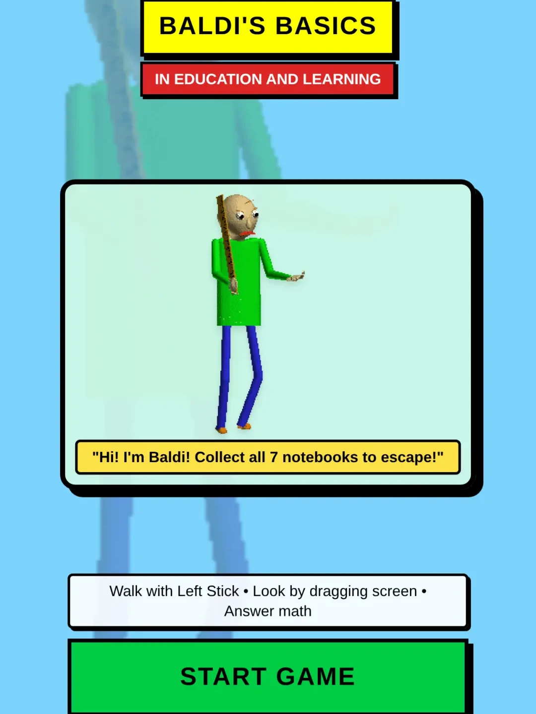 Baldi's Basics in Education and Learning cover