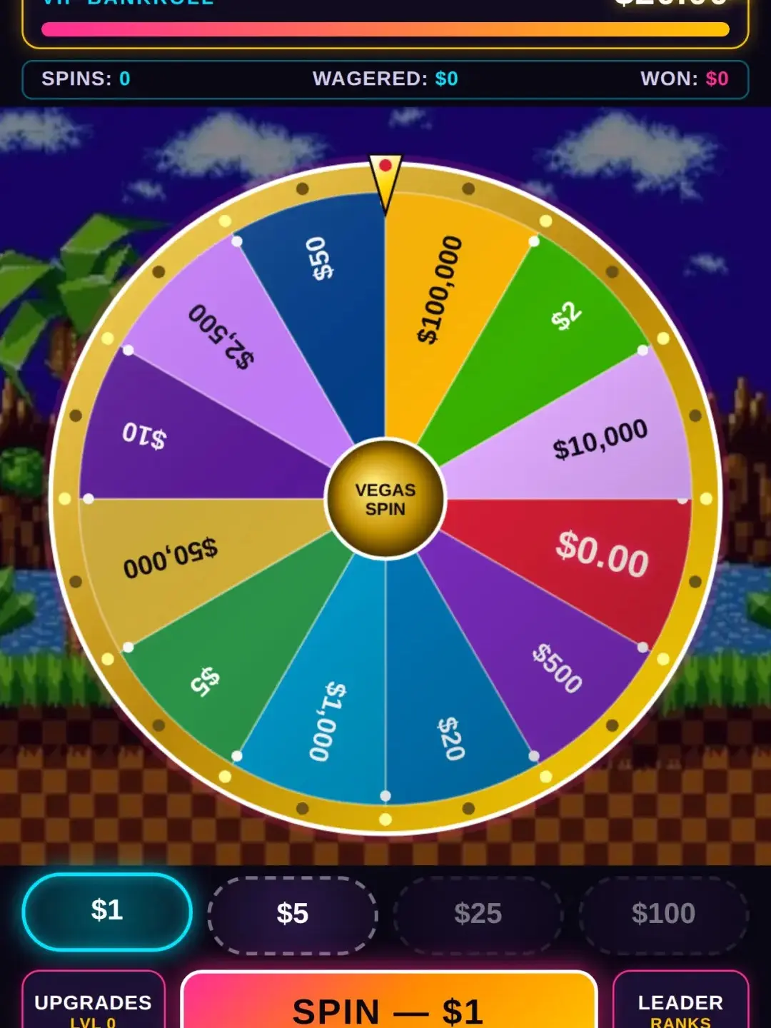 Neon Vegas Wheel cover