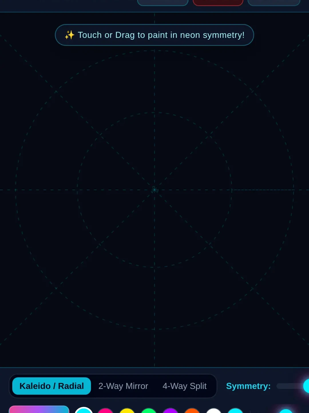 Symmetrical paint cover