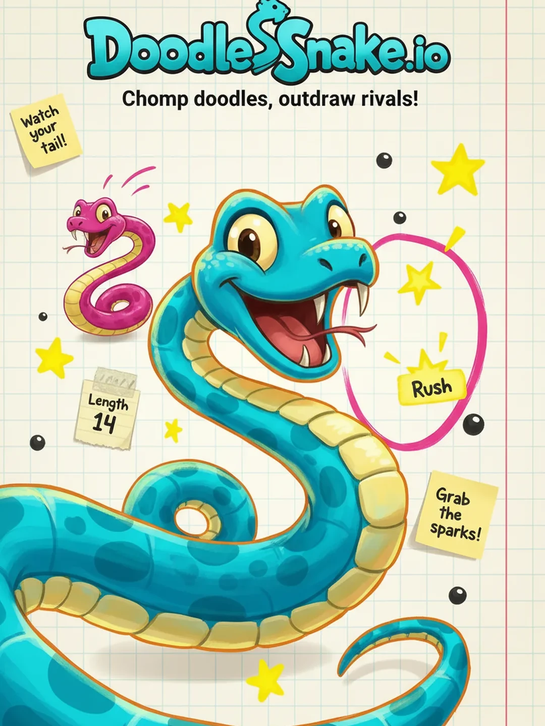 Doodle Snake.io cover
