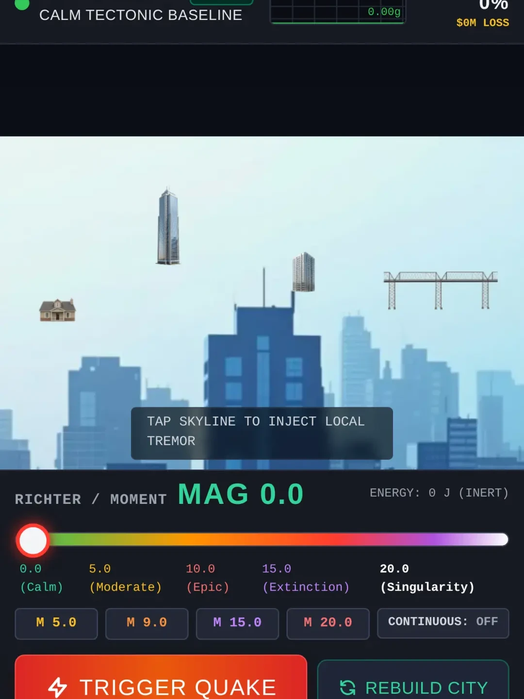 Earthquake Simulator: Magnitude 0-20 cover