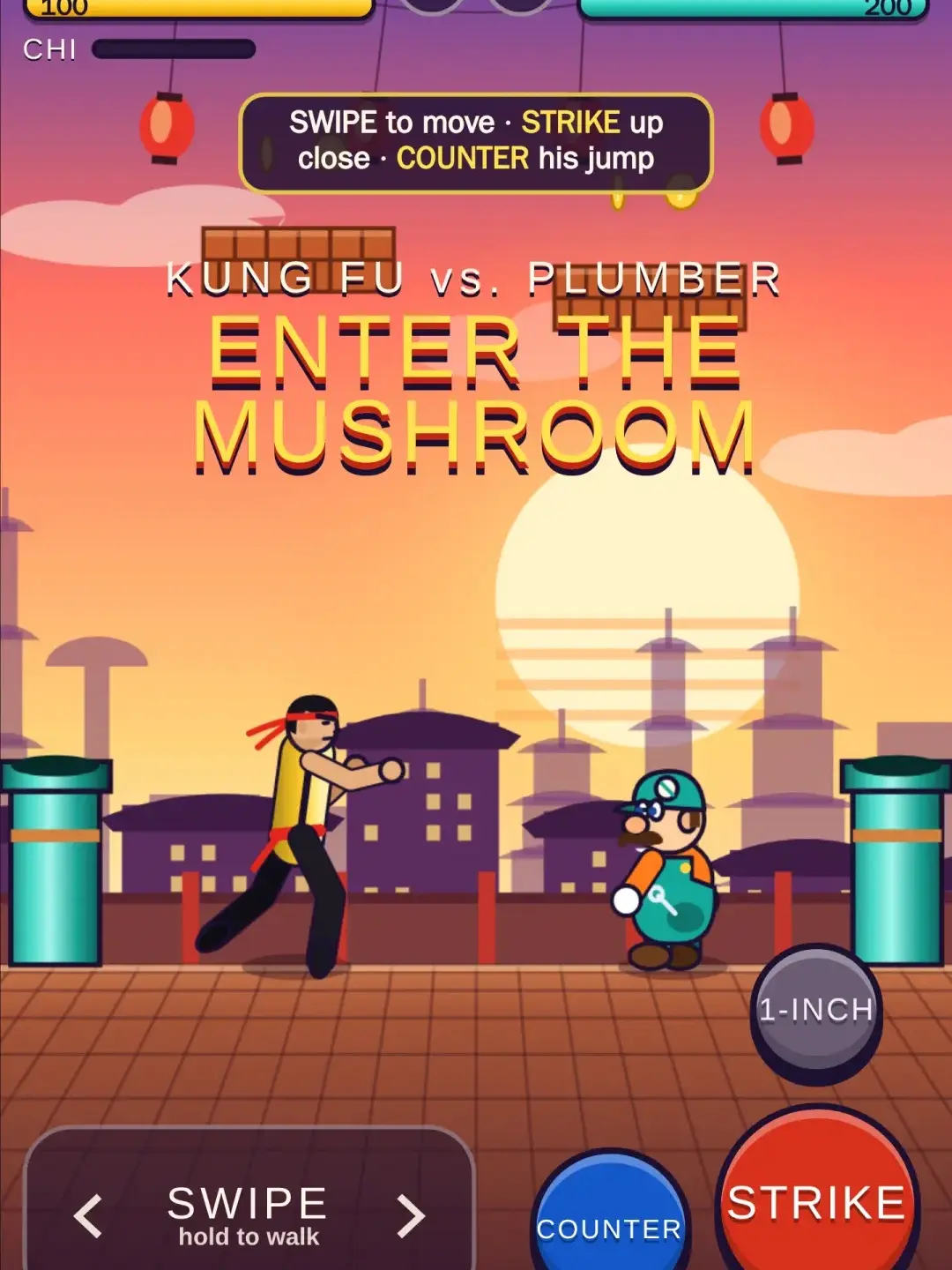Kung Fu vs. Plumber: Enter the Mushroom cover