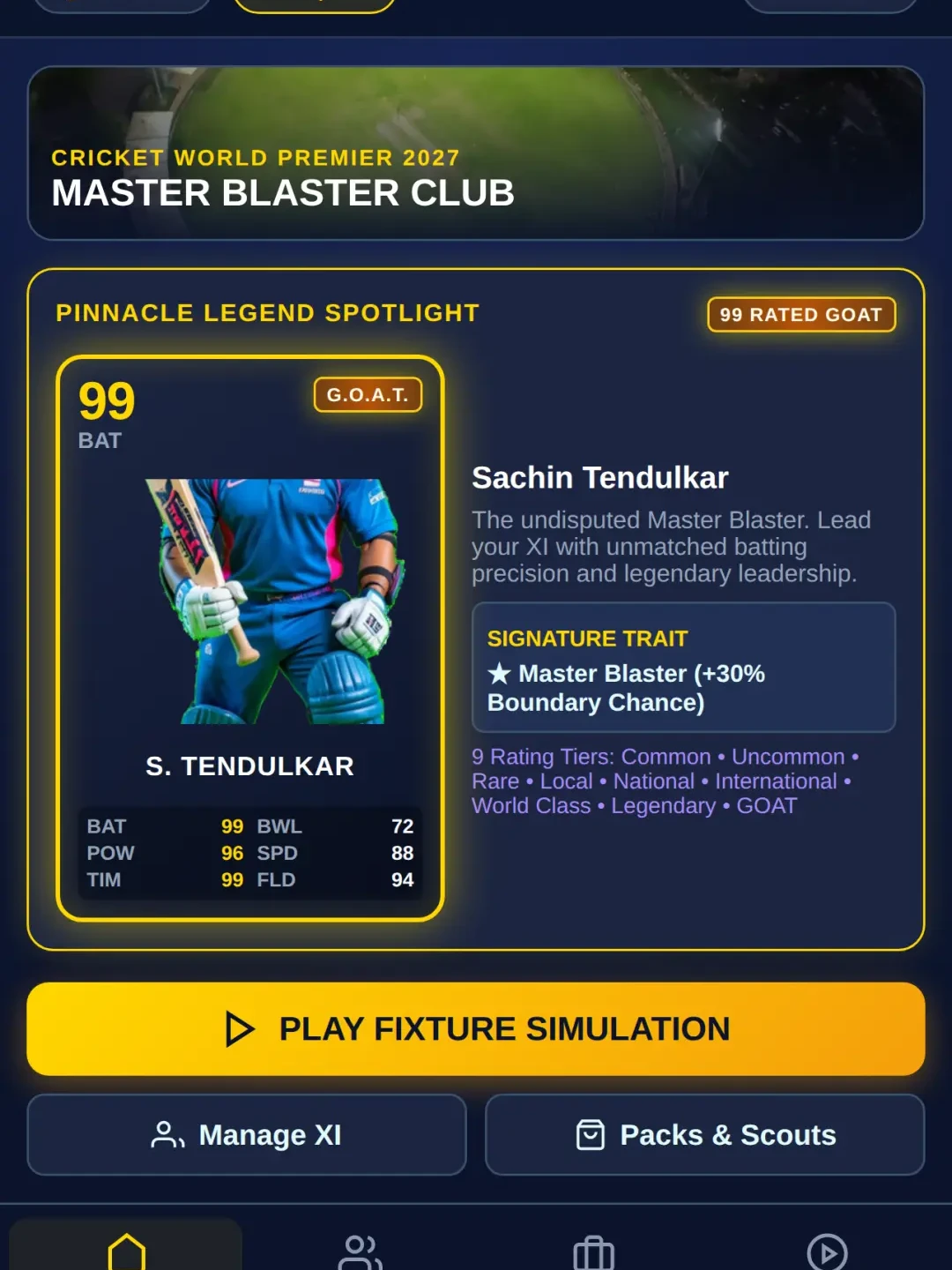 Cricket Legends 27: Master Blaster Manager cover
