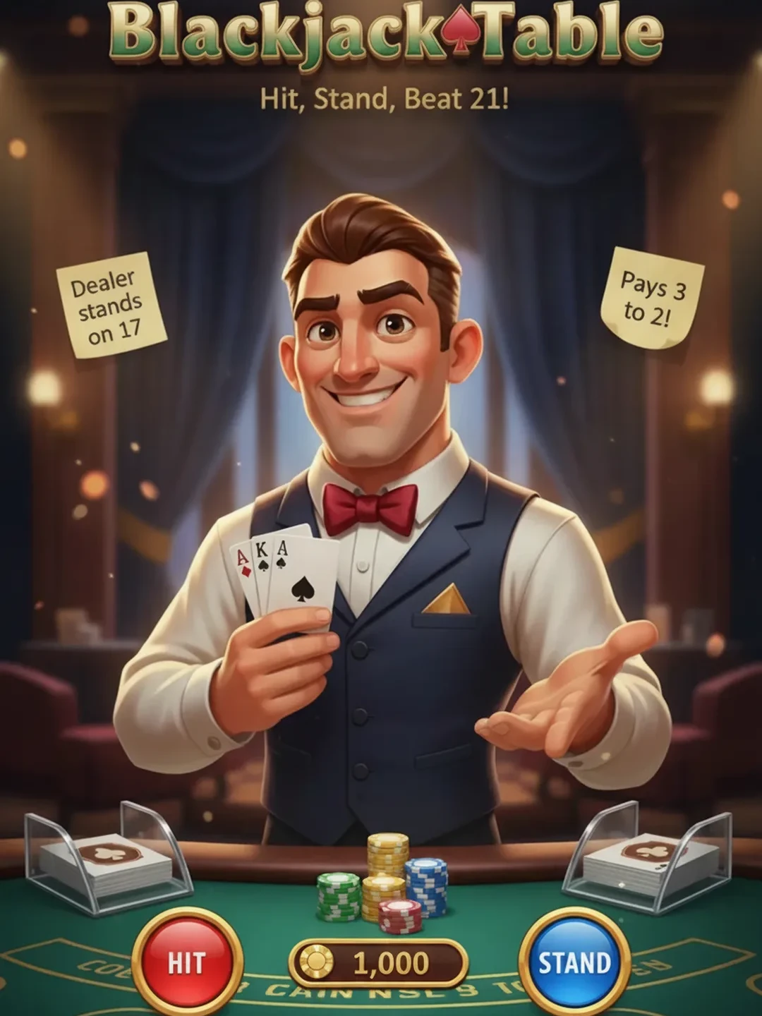 Blackjack Table #blackjack #multiplayer #friends