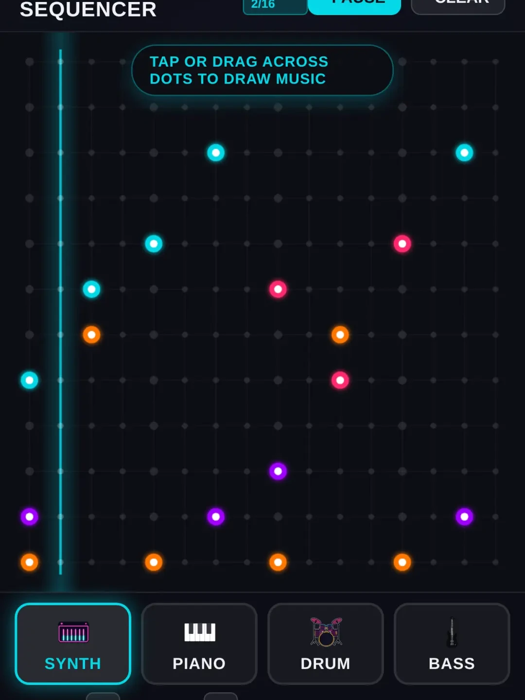 Neon Synth Dot Sequencer cover