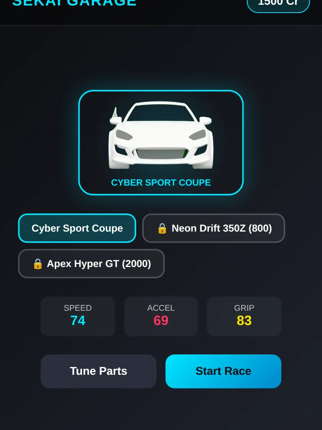 3d tuning car Game cover