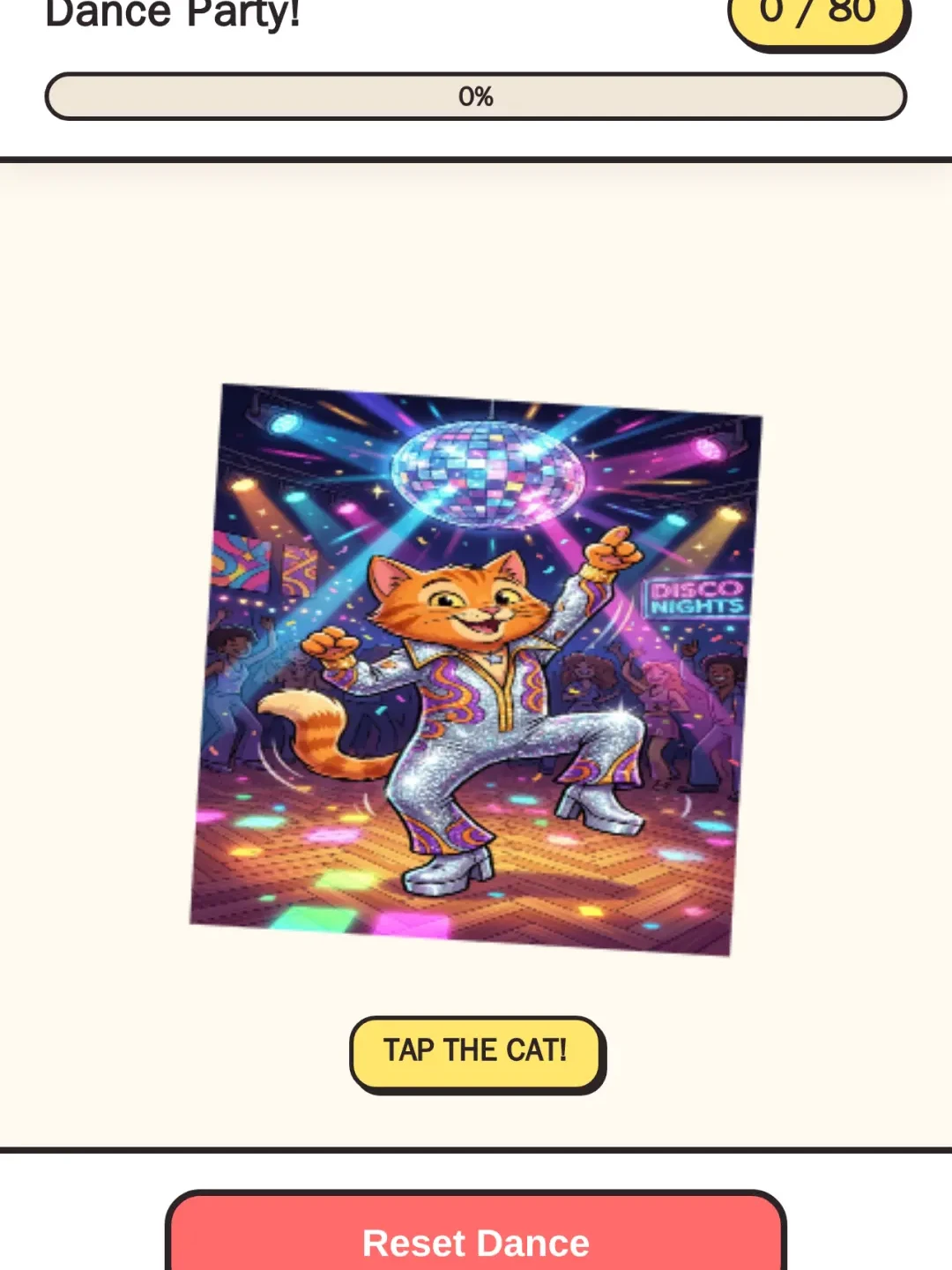 Dancing Cat 80 Taps cover
