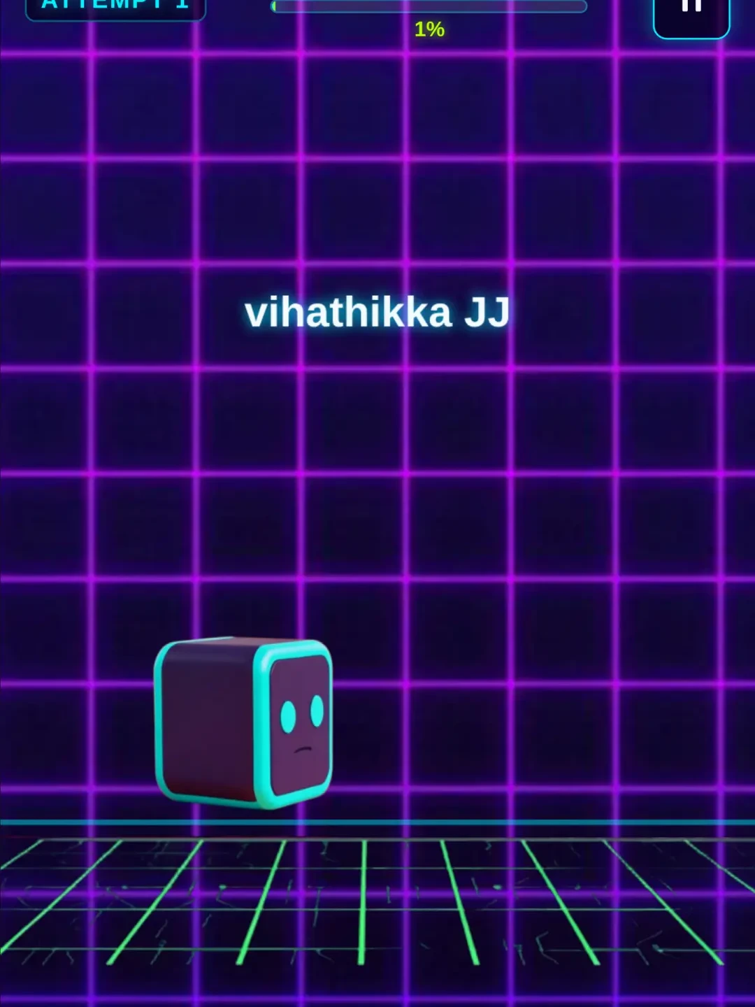 Geometry Dash Neon - vihathikka JJ cover