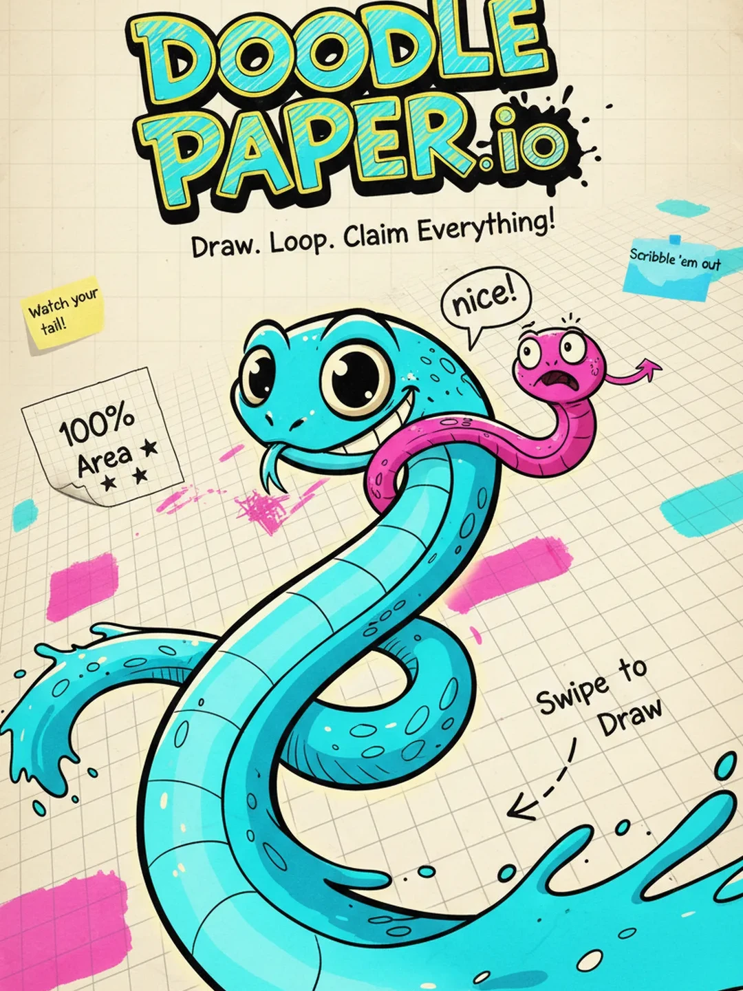 Doodle Paper.io cover