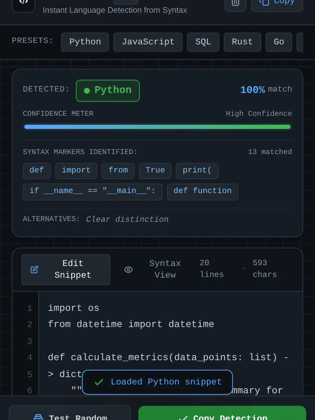 SyntaxLens - Code Language Identifier cover