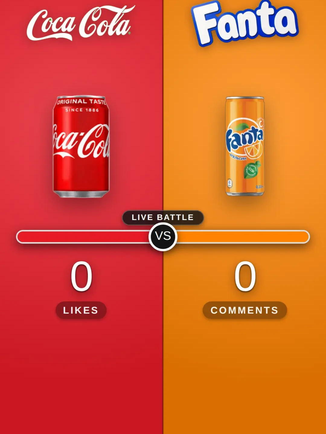 Coca-Cola vs Fanta Live Battle cover