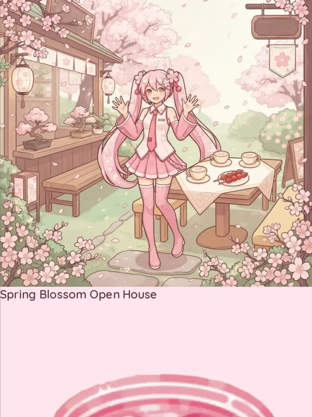 Sakura Miku Blossom Cafe cover