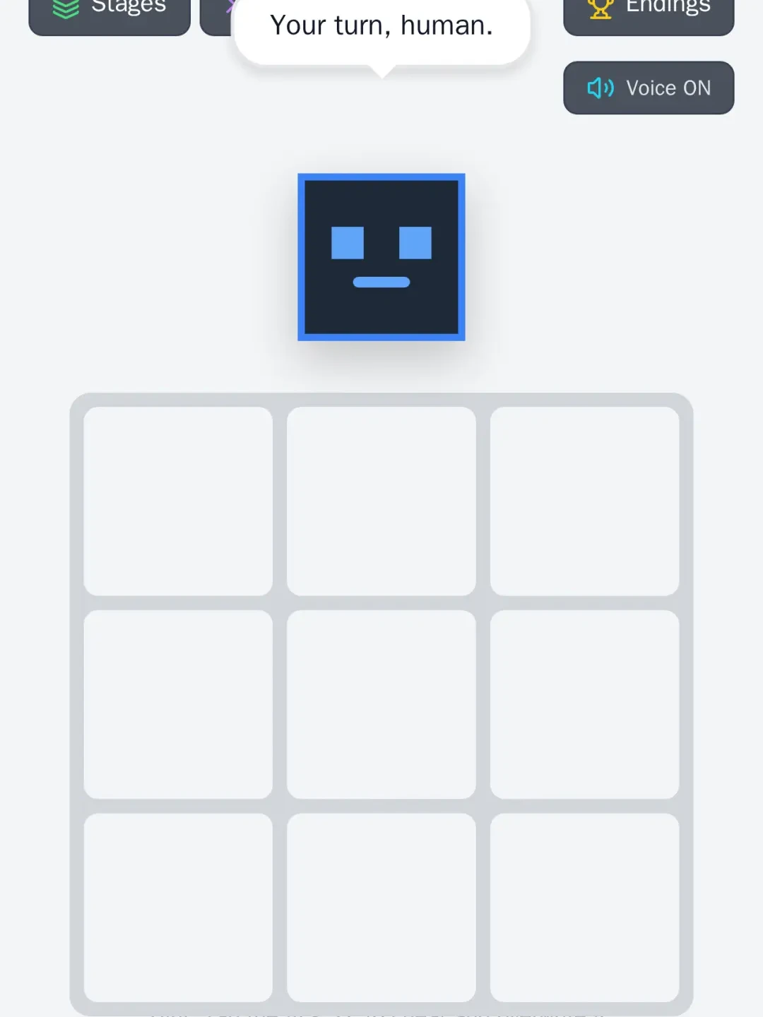 Rogue AI talking Tic-Tac-Toe