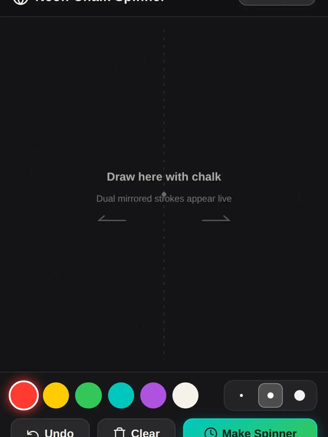 Neon Chalk Spinner