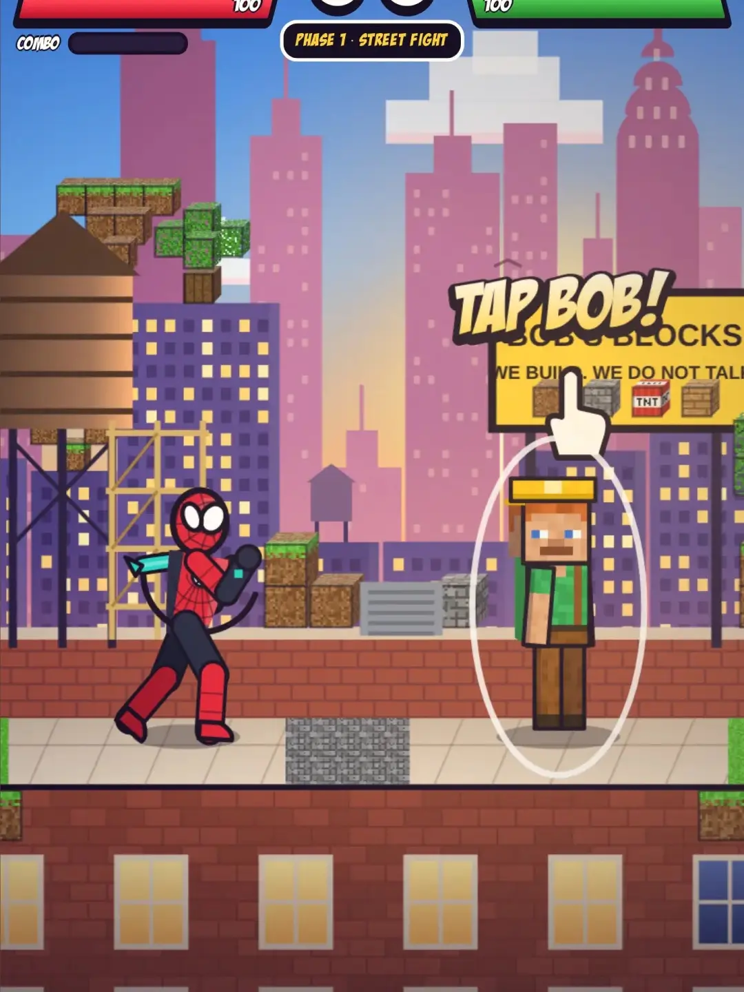 Web Hero vs. Block Bob: Ultimate Chaos Battle cover