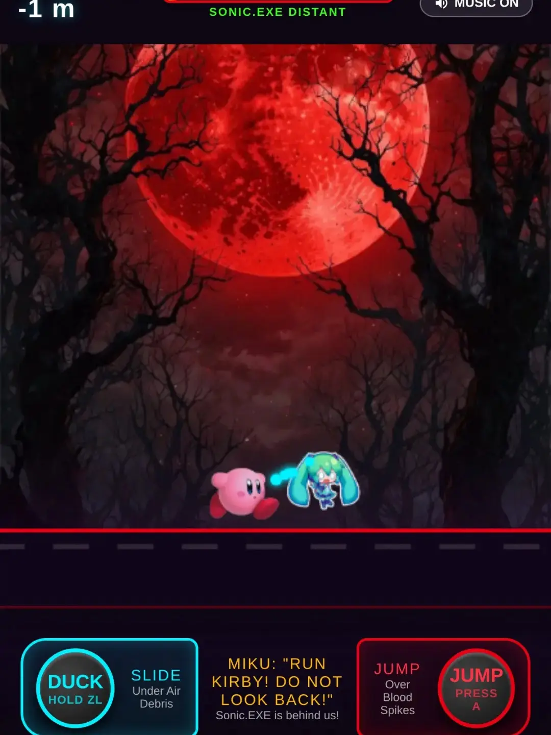 Escape Sonic.EXE - Kirby & Miku Chase cover