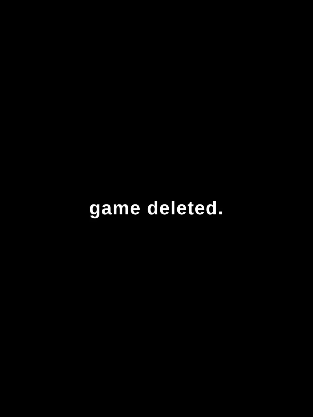 Game removed cover