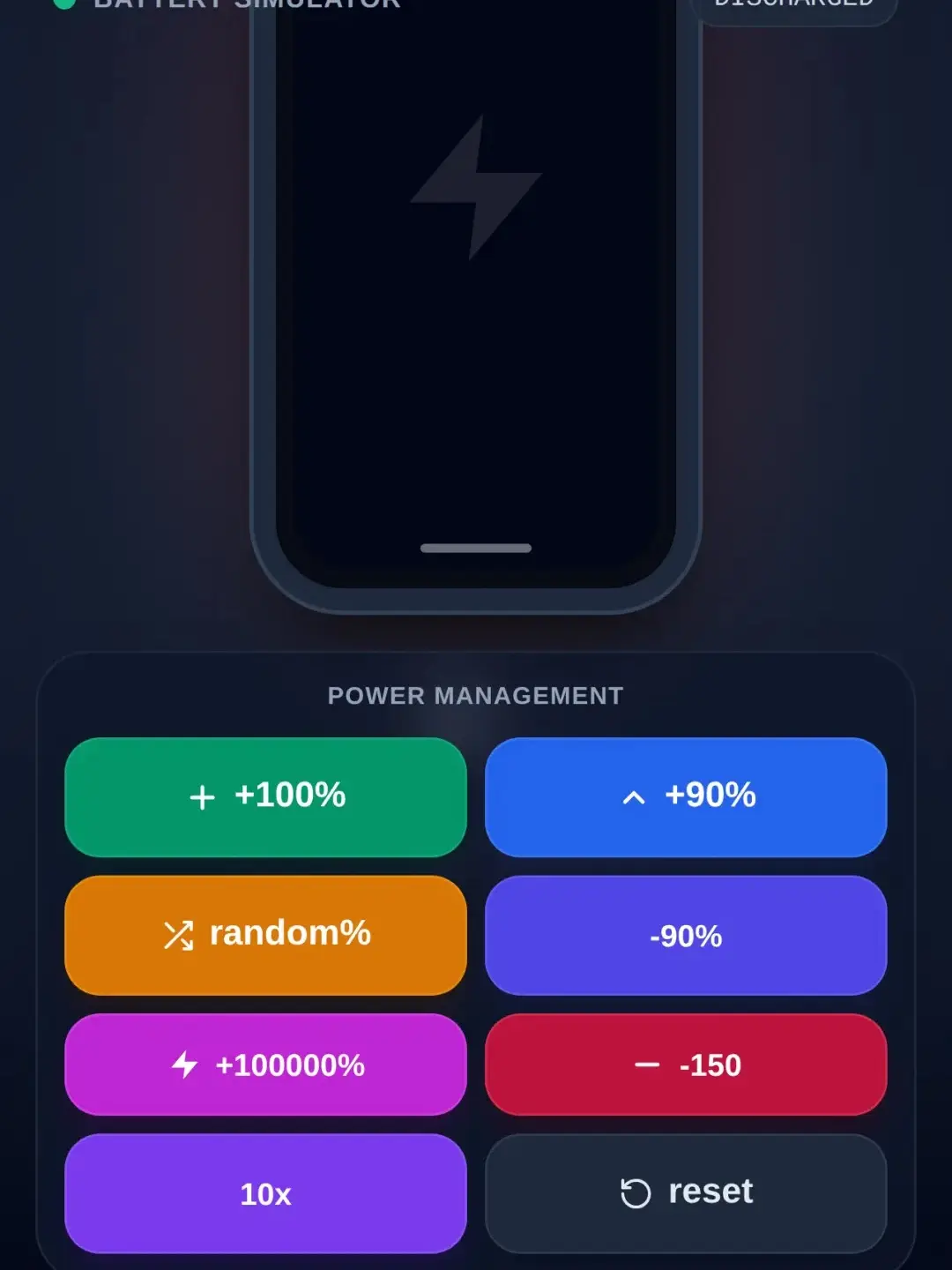 Phone Battery Simulator cover