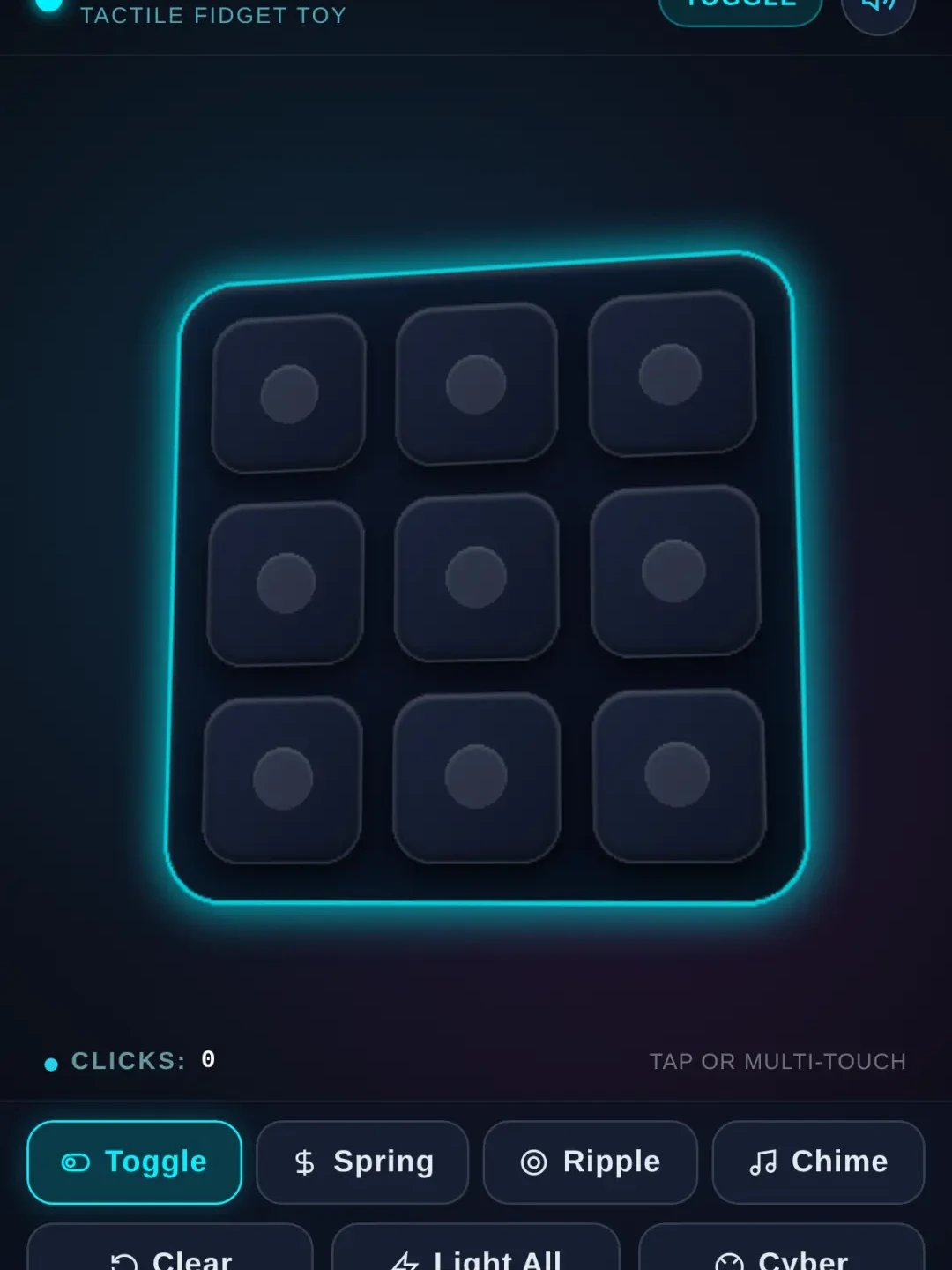 Glow Cube - Tactile Fidget Toy cover