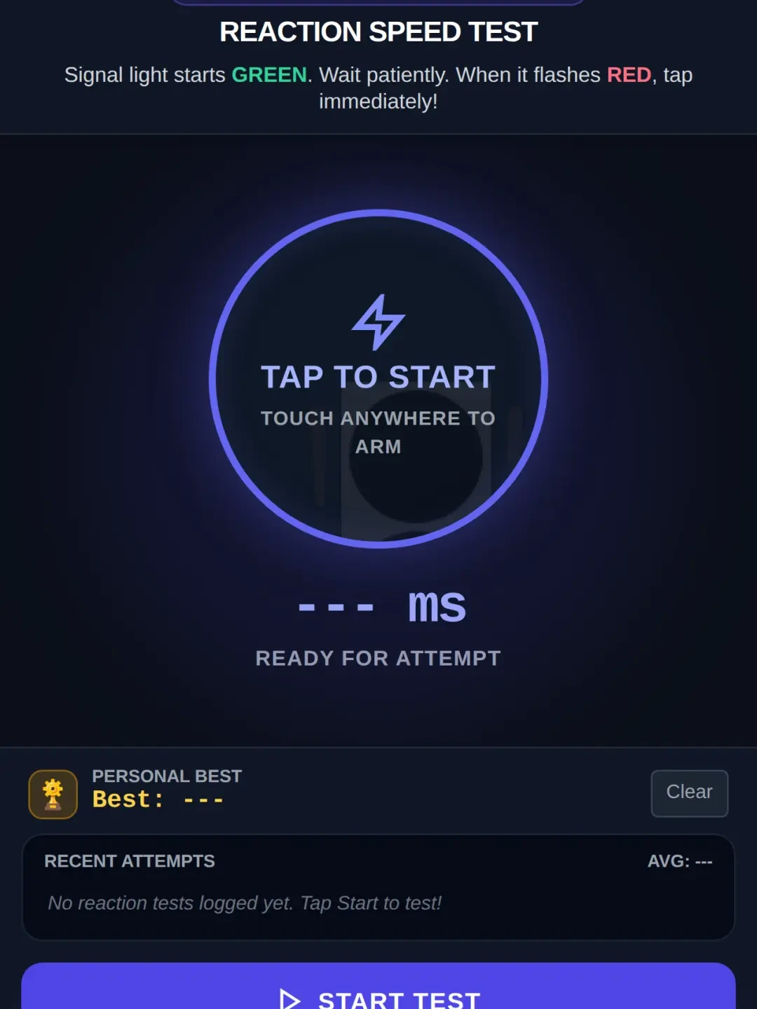 Reaction Speed Test cover